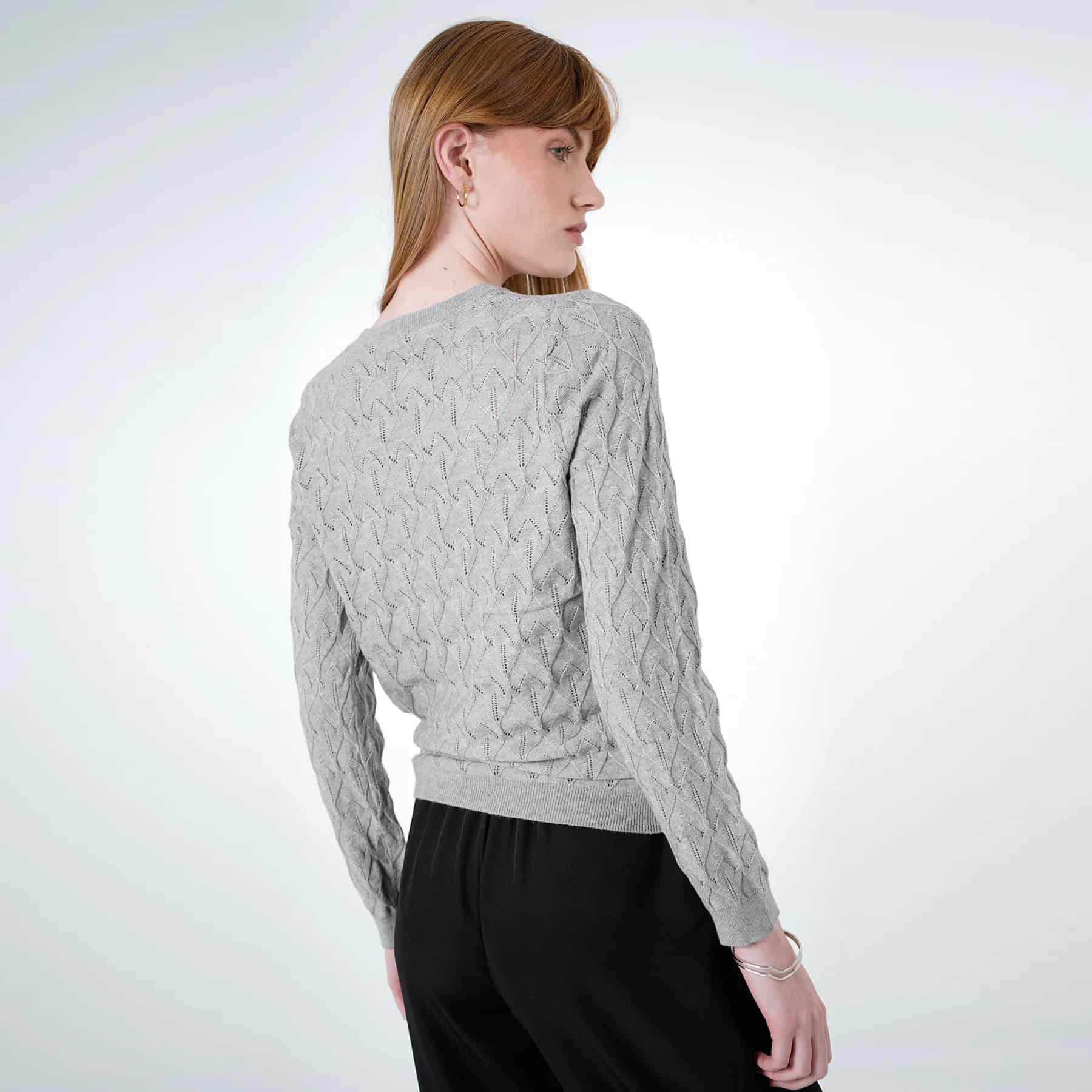 Sweater Cuello V Manga Larga - miniatura 8
