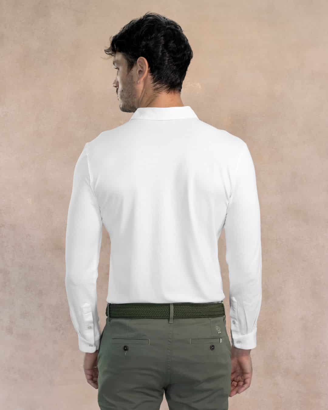 Camisa Antimanchas Piqu  Ivory - miniatura 4