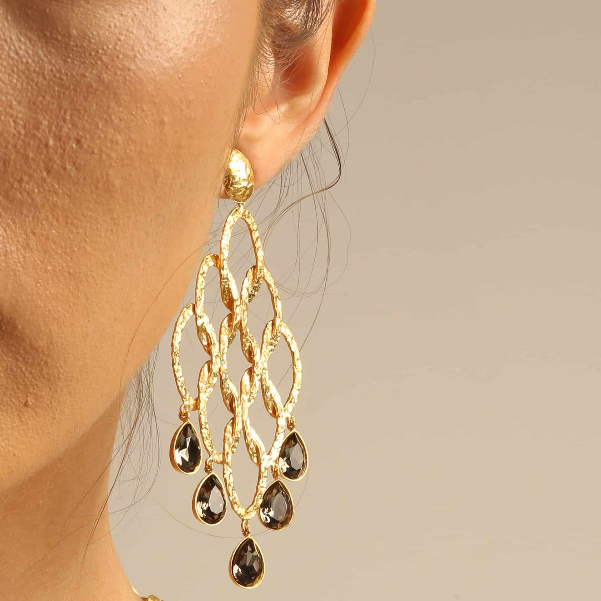 ARETES CROPS CIRCLE CHANDELIER CRISTAL - miniatura 3