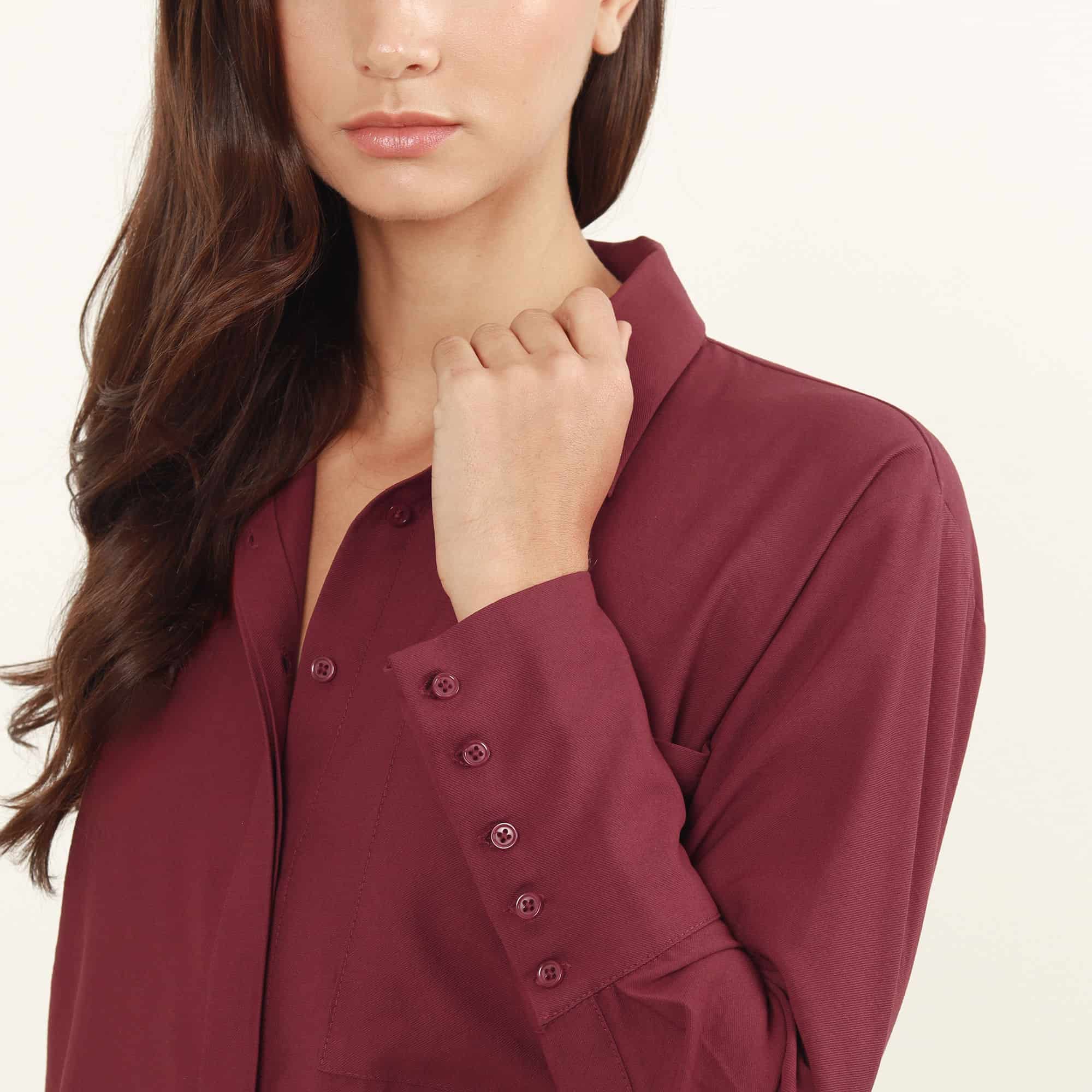 Camisa Cuello V Manga Larga - miniatura 4