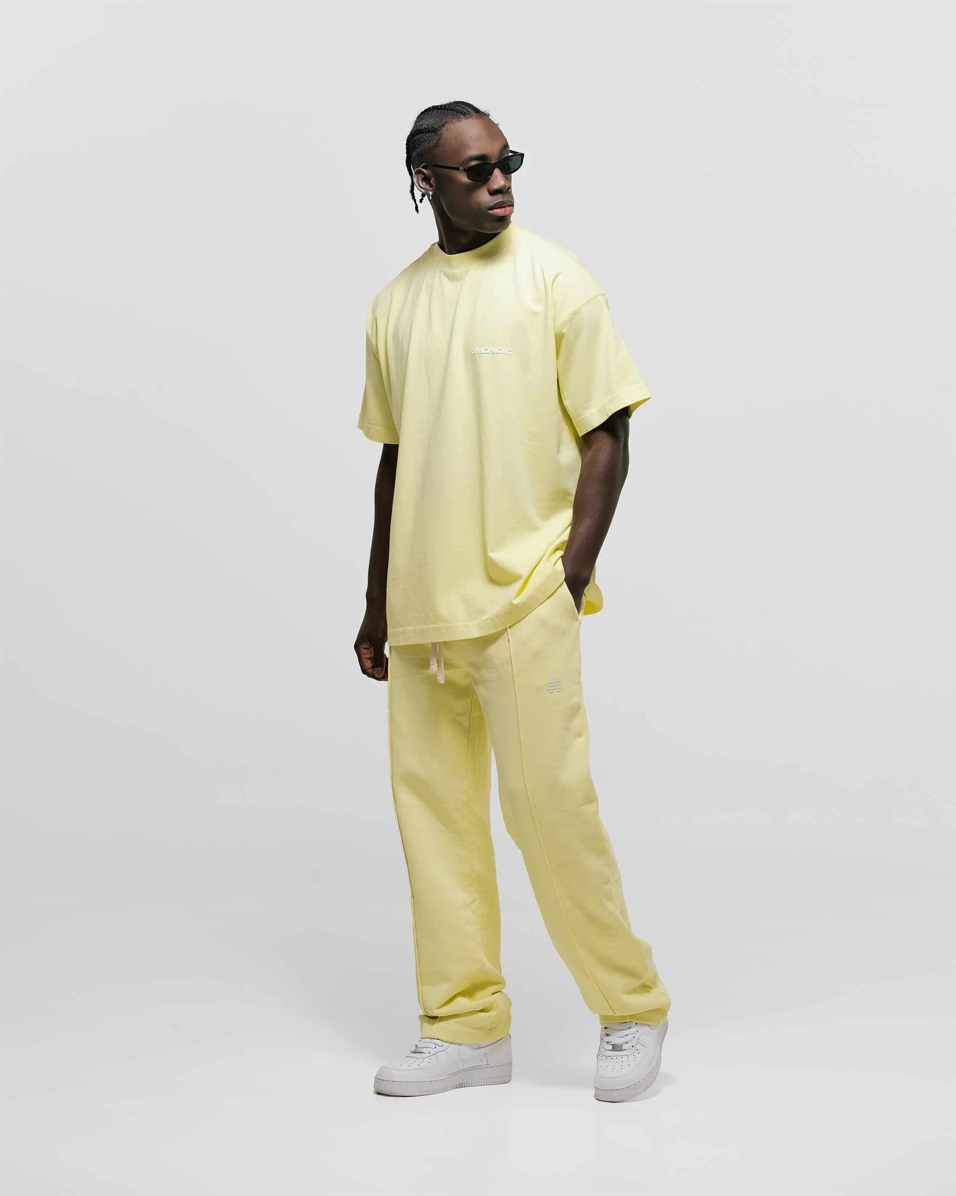 Camiseta Oversized Básica V3 - Amarillo Pastel - miniatura 2