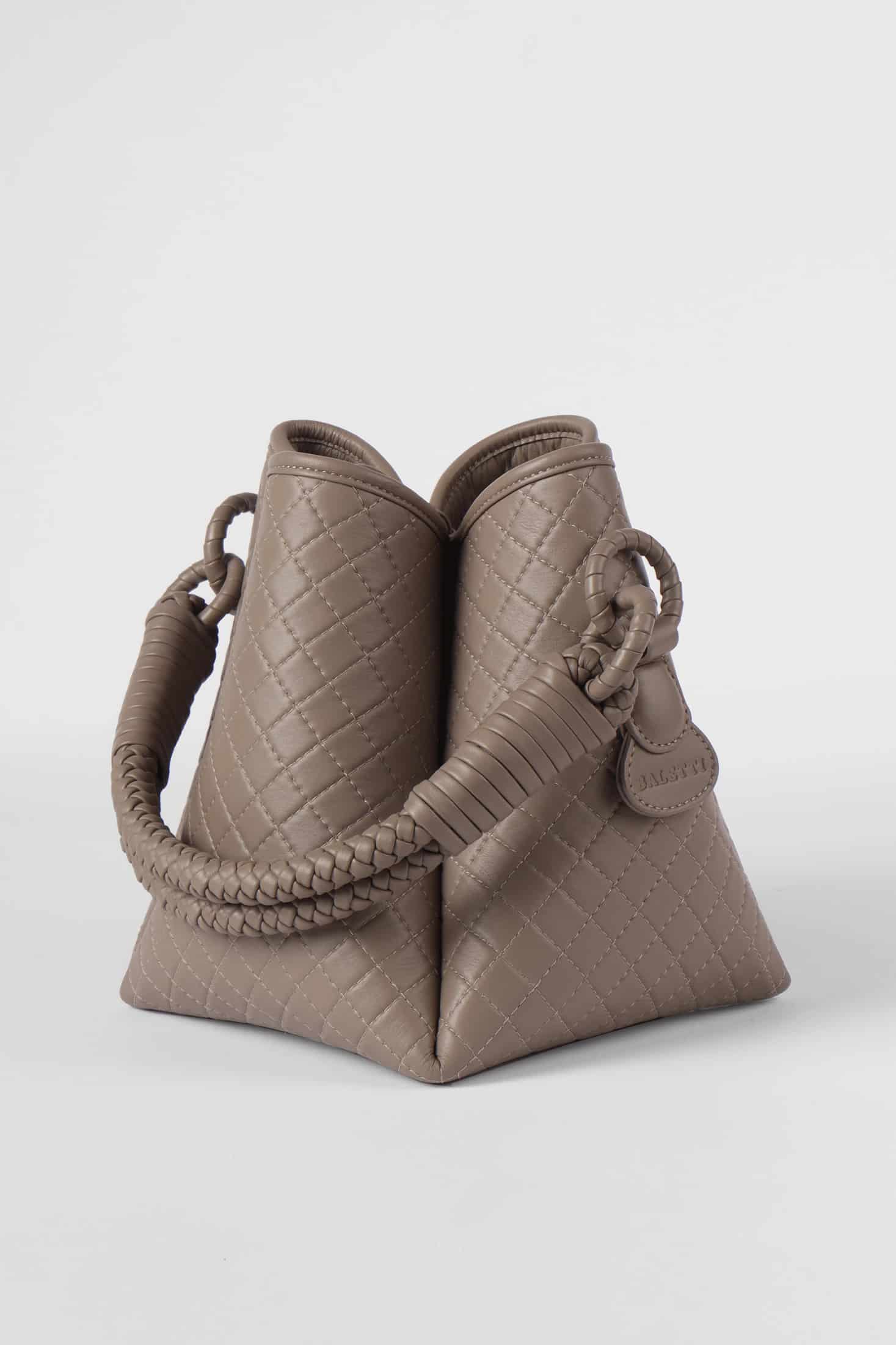 Tulip Bucket Bag, Taupe - miniatura 3