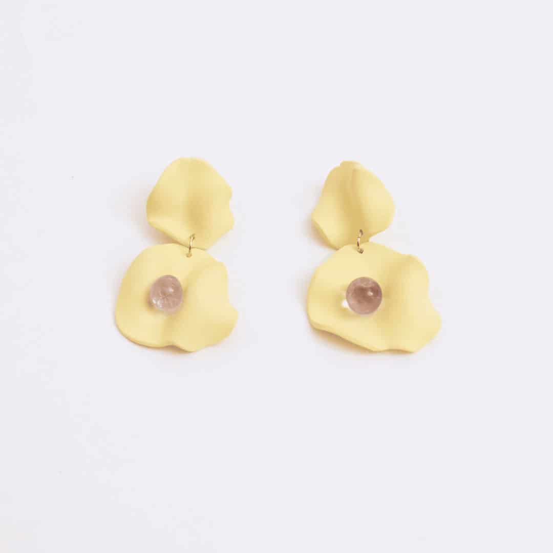 Aretes Lucié Petalo Doble - miniatura 3