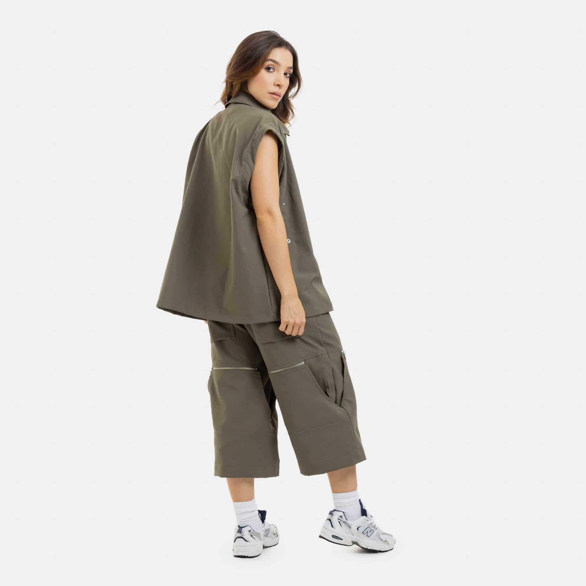 Convertible Utility Jacket Military Green - miniatura 21