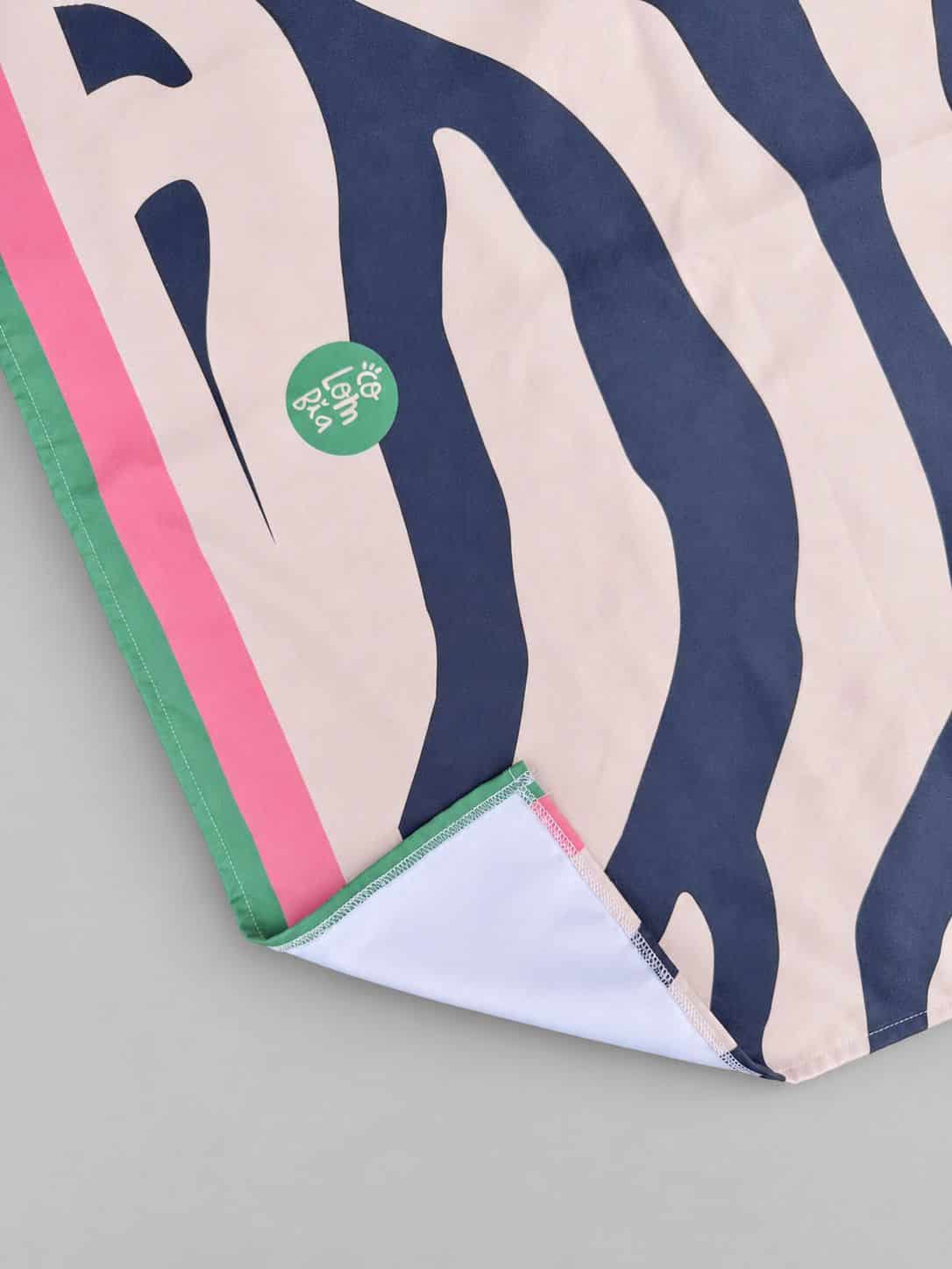Toalla Estampada Zebra Beige - miniatura 2