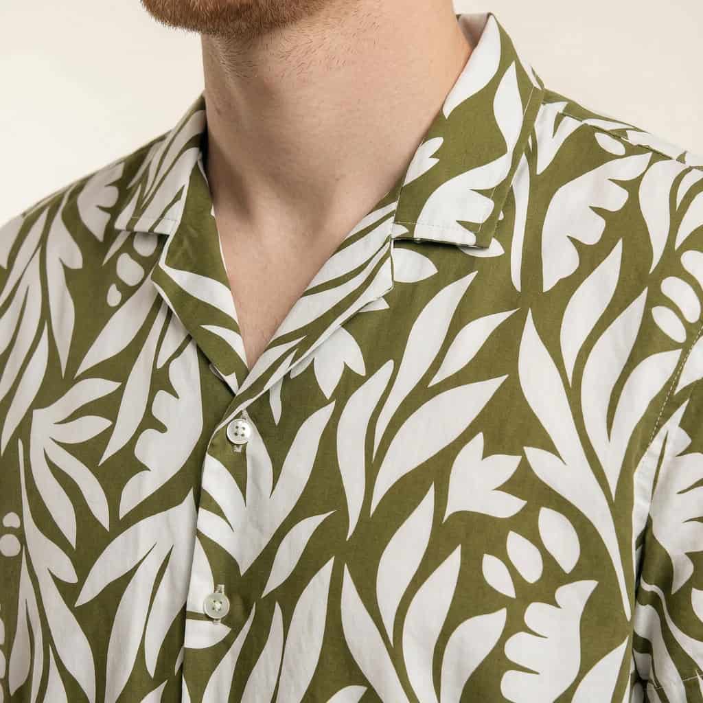 Camisa Bowling Estampada Verde C303 - miniatura 3