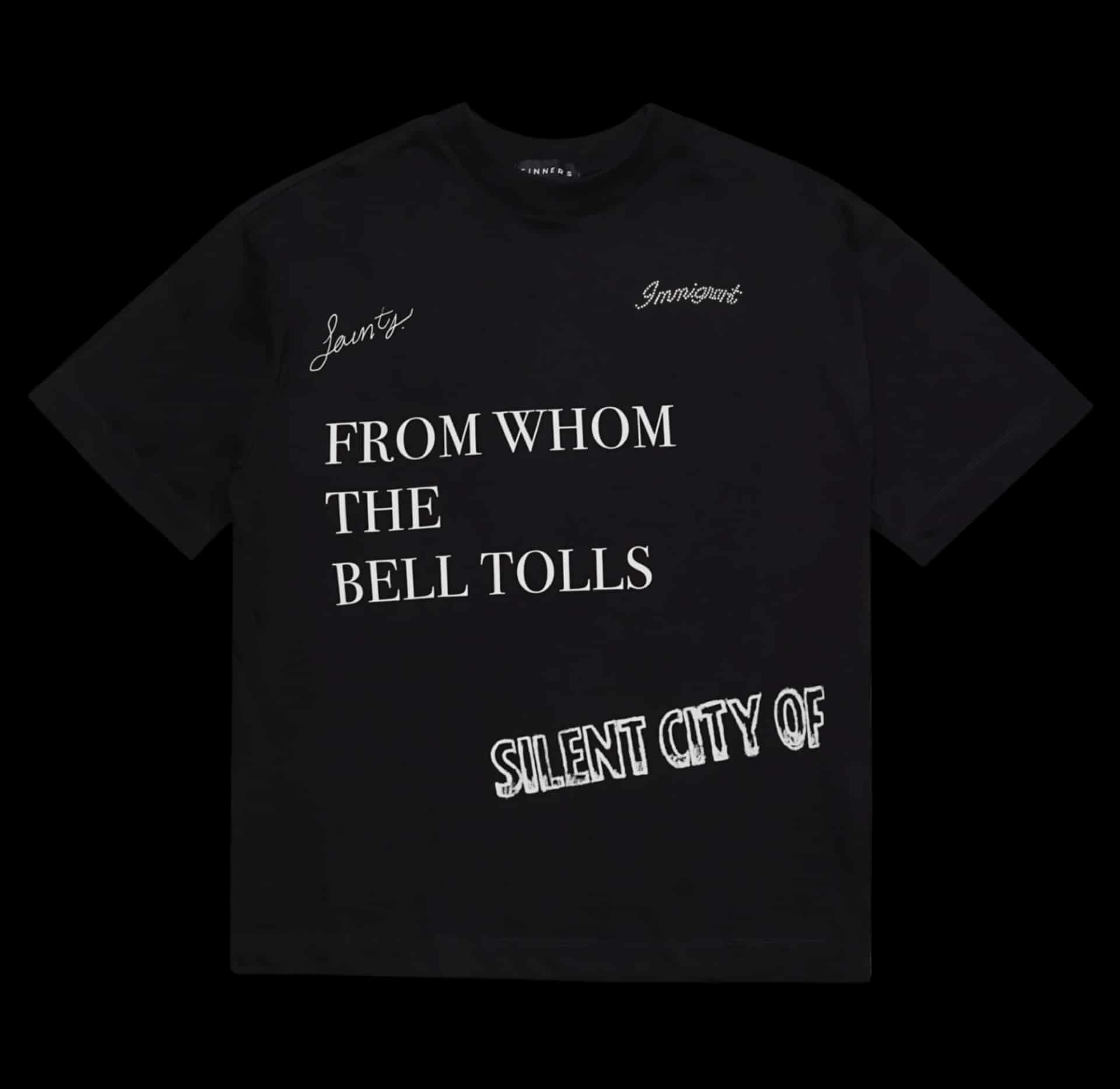 CHAMPAGNE SUPERNOVA BLACK T-SHIRT - miniatura 1