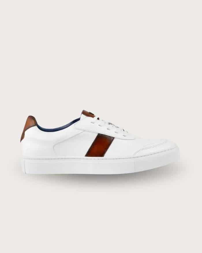 Sneaker Pisa Bianco-Caramelo - miniatura 1