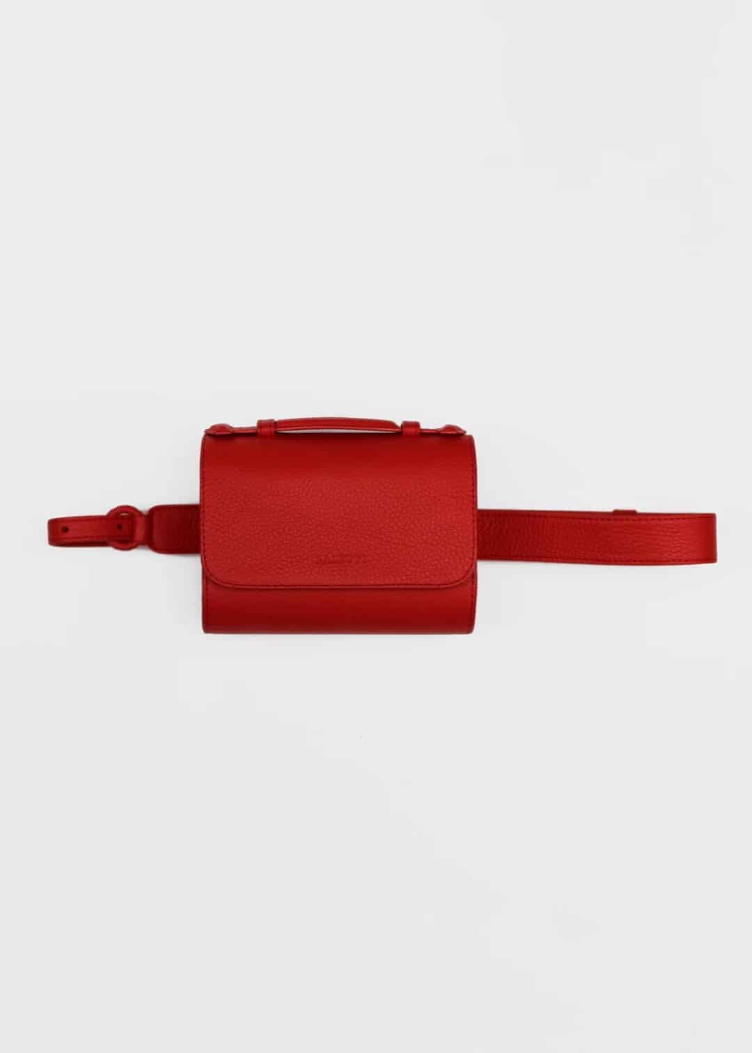 Canvas Belt bag - Bright Red (3 in 1 convertible) - miniatura 1