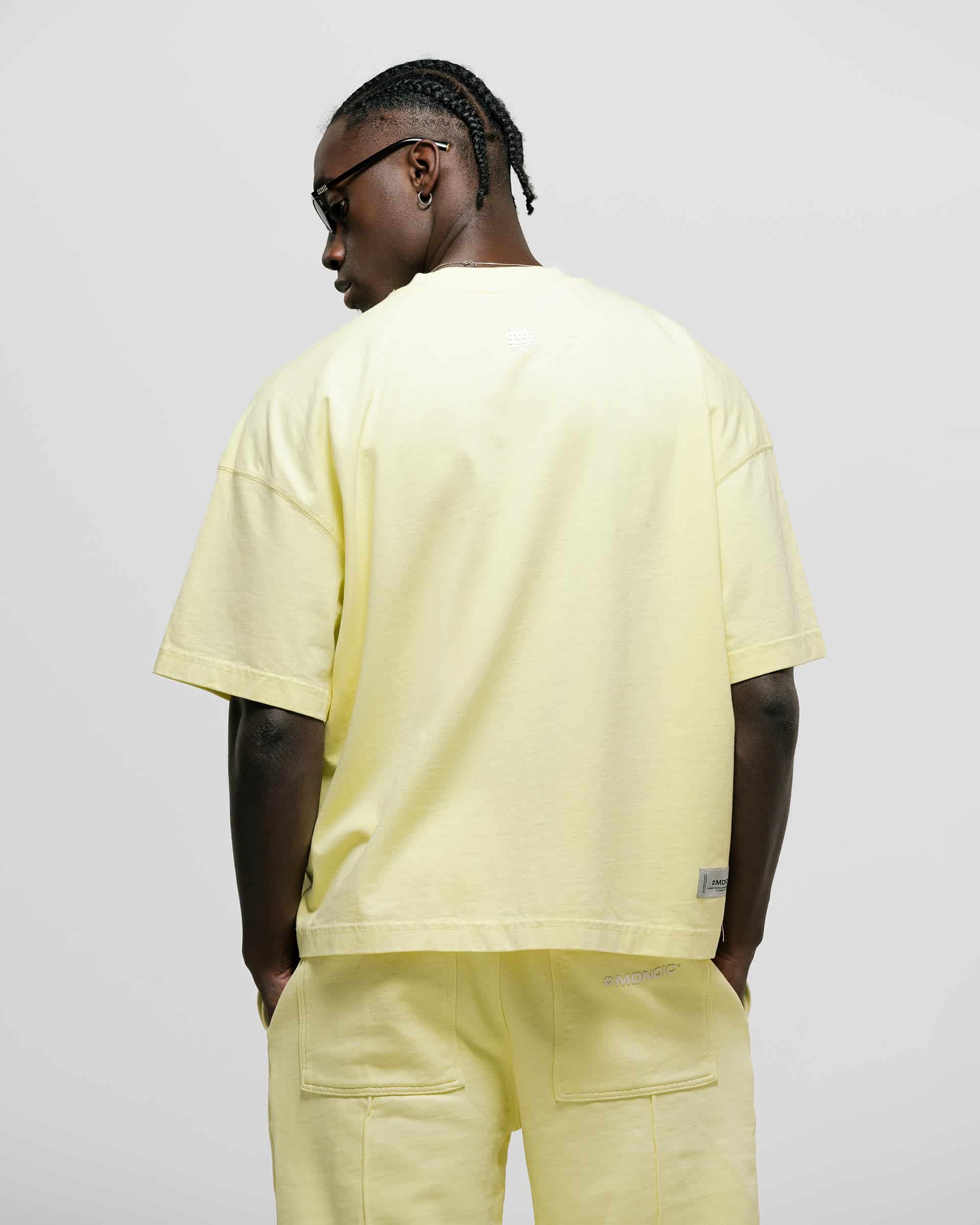 Camiseta Boxy Fit Básica V3 - Amarillo Pastel - miniatura 4