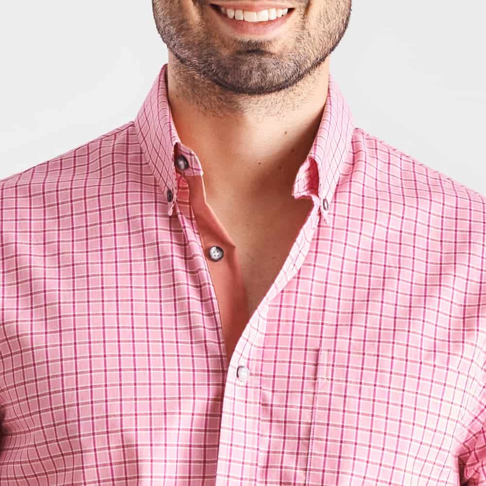 Camisa regular fit color rosado - miniatura 3
