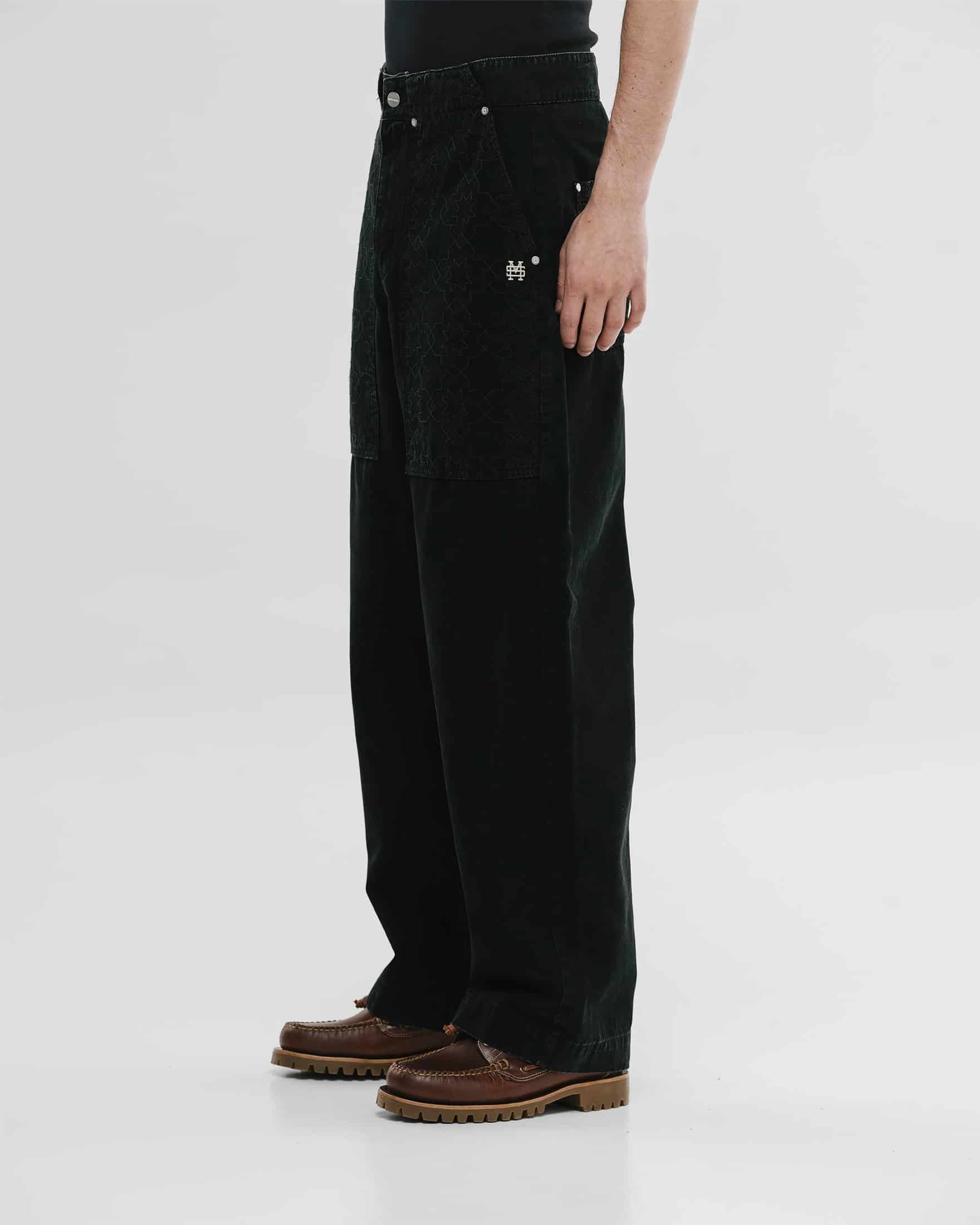 Wide Fit Chore Pants - Negro - miniatura 3