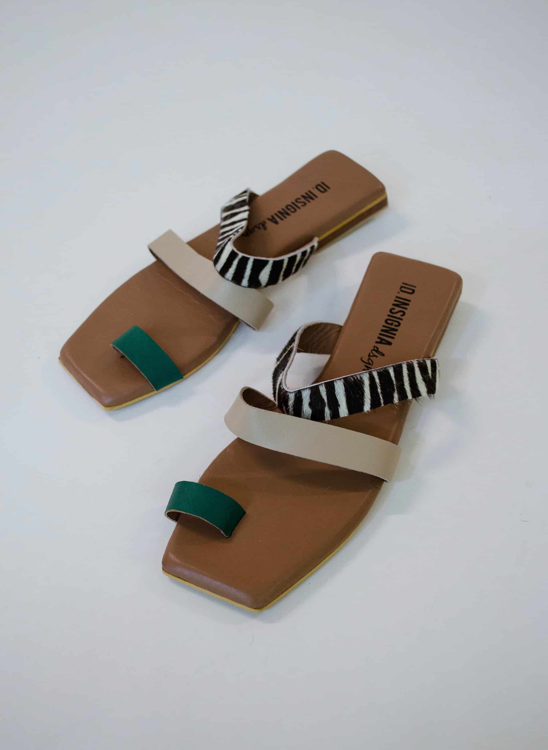 The Ocaso sandal | verde/taupe - miniatura 4
