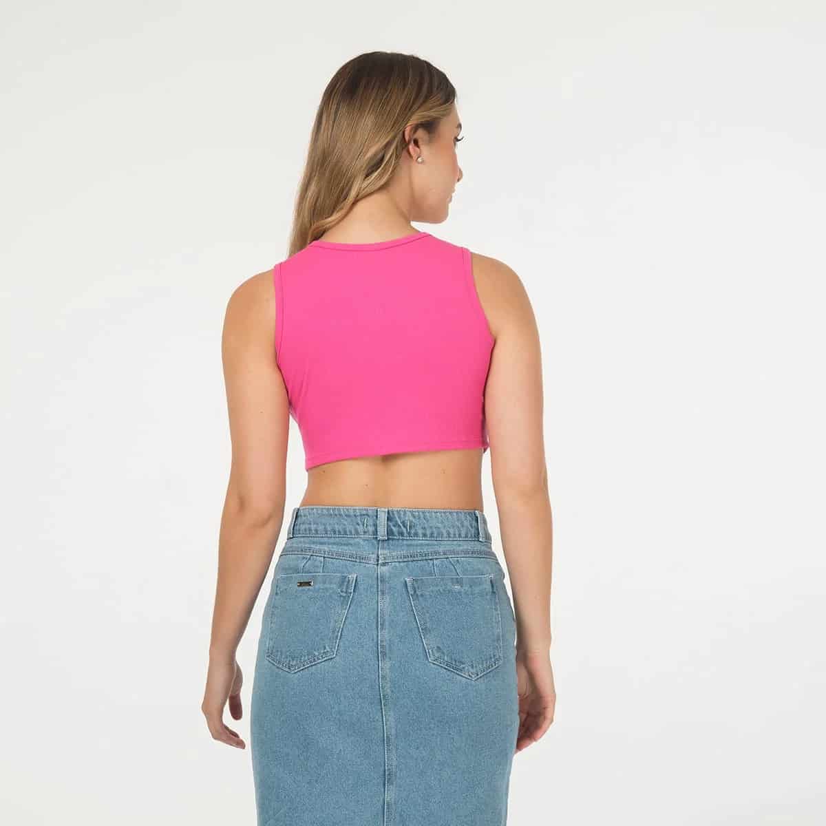 Blusa Crop Top Basica Melina - miniatura 4
