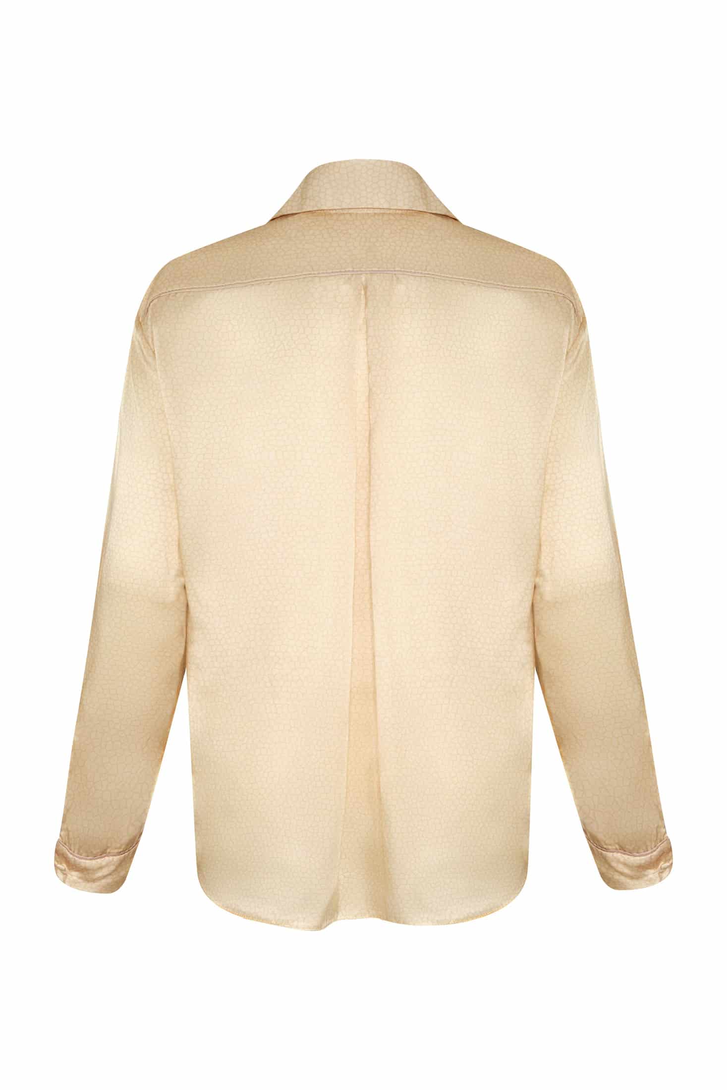 Andalucía Satin Silk Shirt / Butter Reptile - miniatura 3