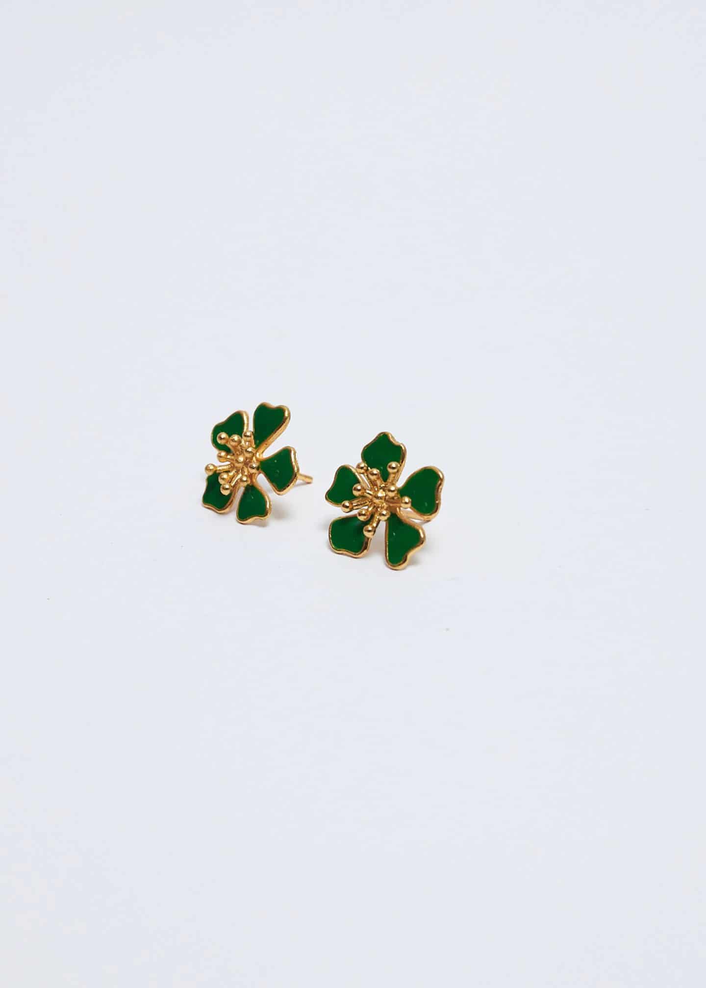 Aretes Aurora mini Verde - miniatura 1