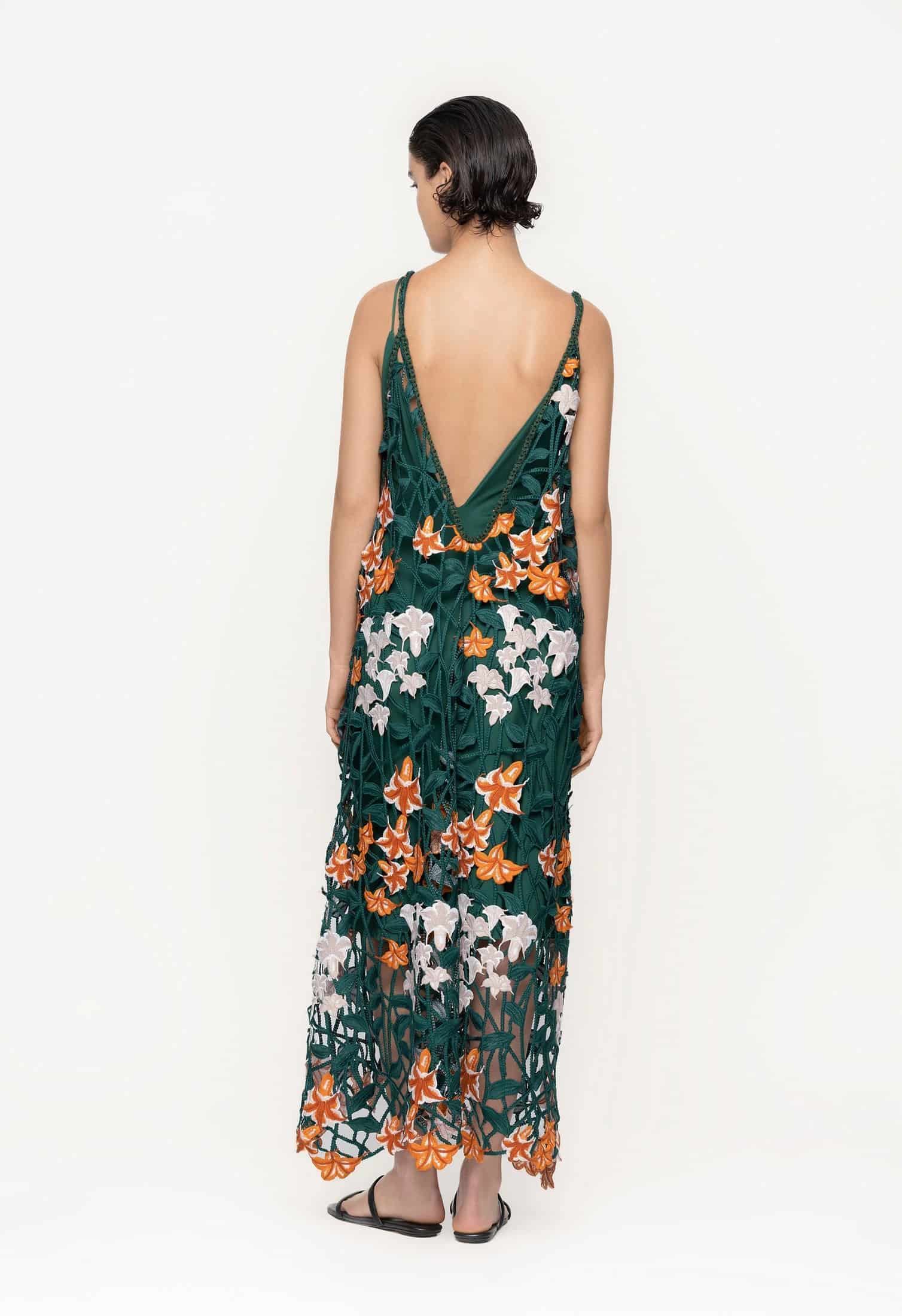 Hierbaluisa Sabanero Nocturno Crochet Maxi Dress - miniatura 2