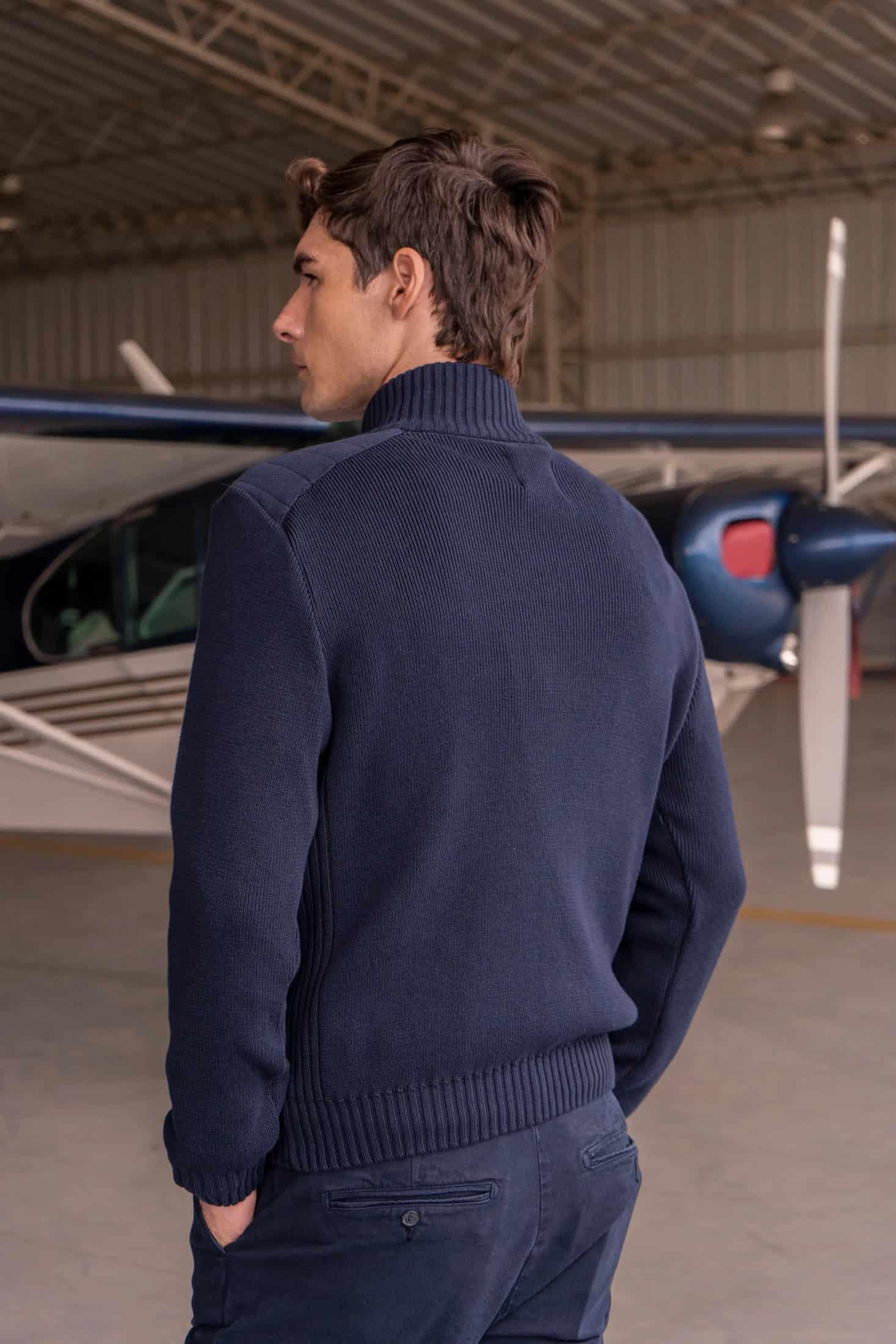 Fullzip Beckett Hombre Azul Oscuro - miniatura 5