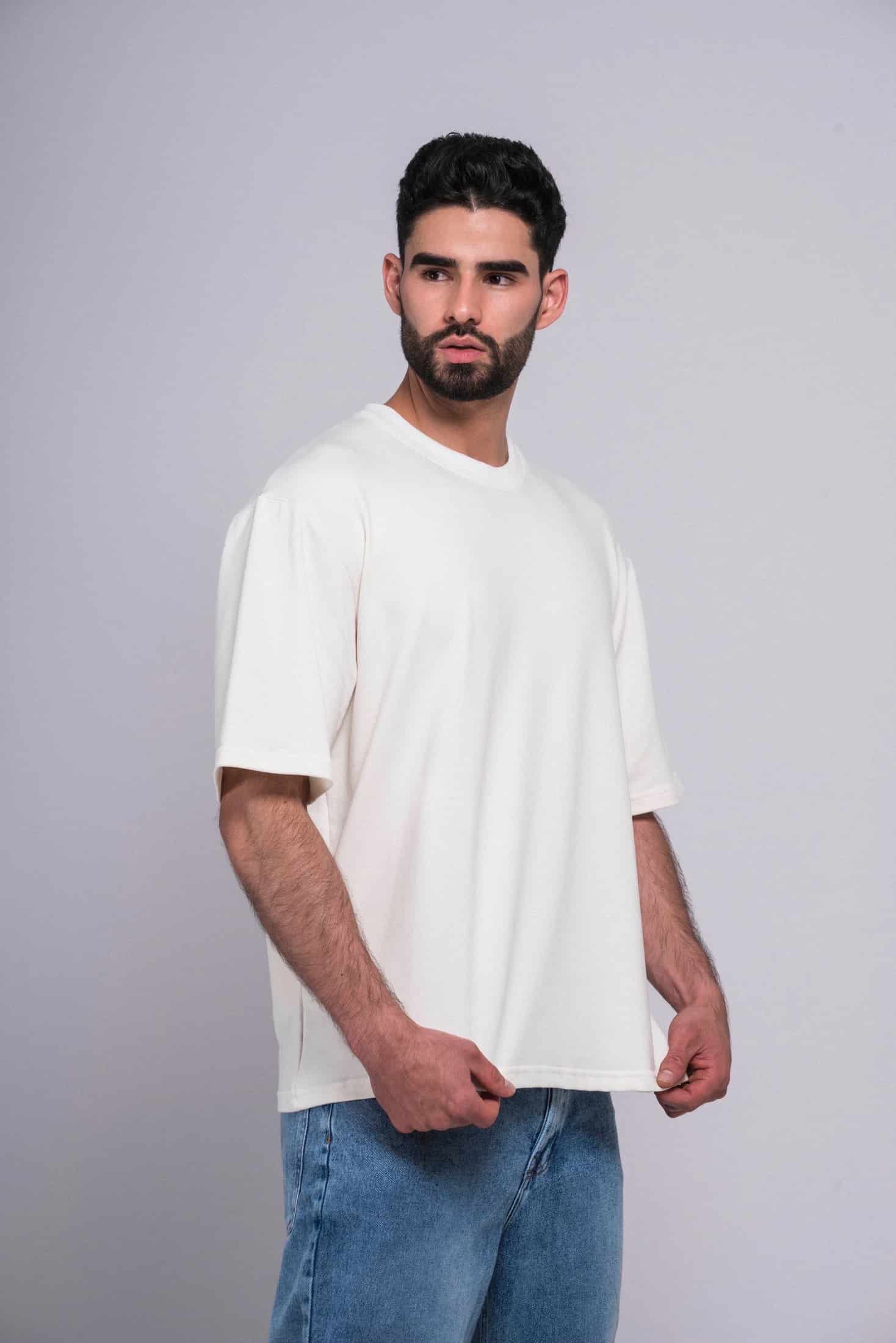 CAMISETA BEIGE OVERSIZE SVG 13837 - miniatura 5