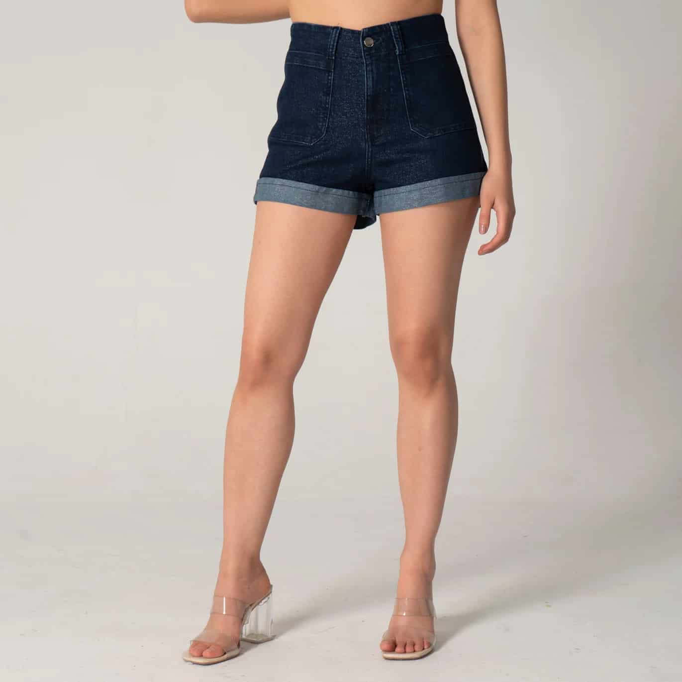 Short Denim Regular Sequins - miniatura 1