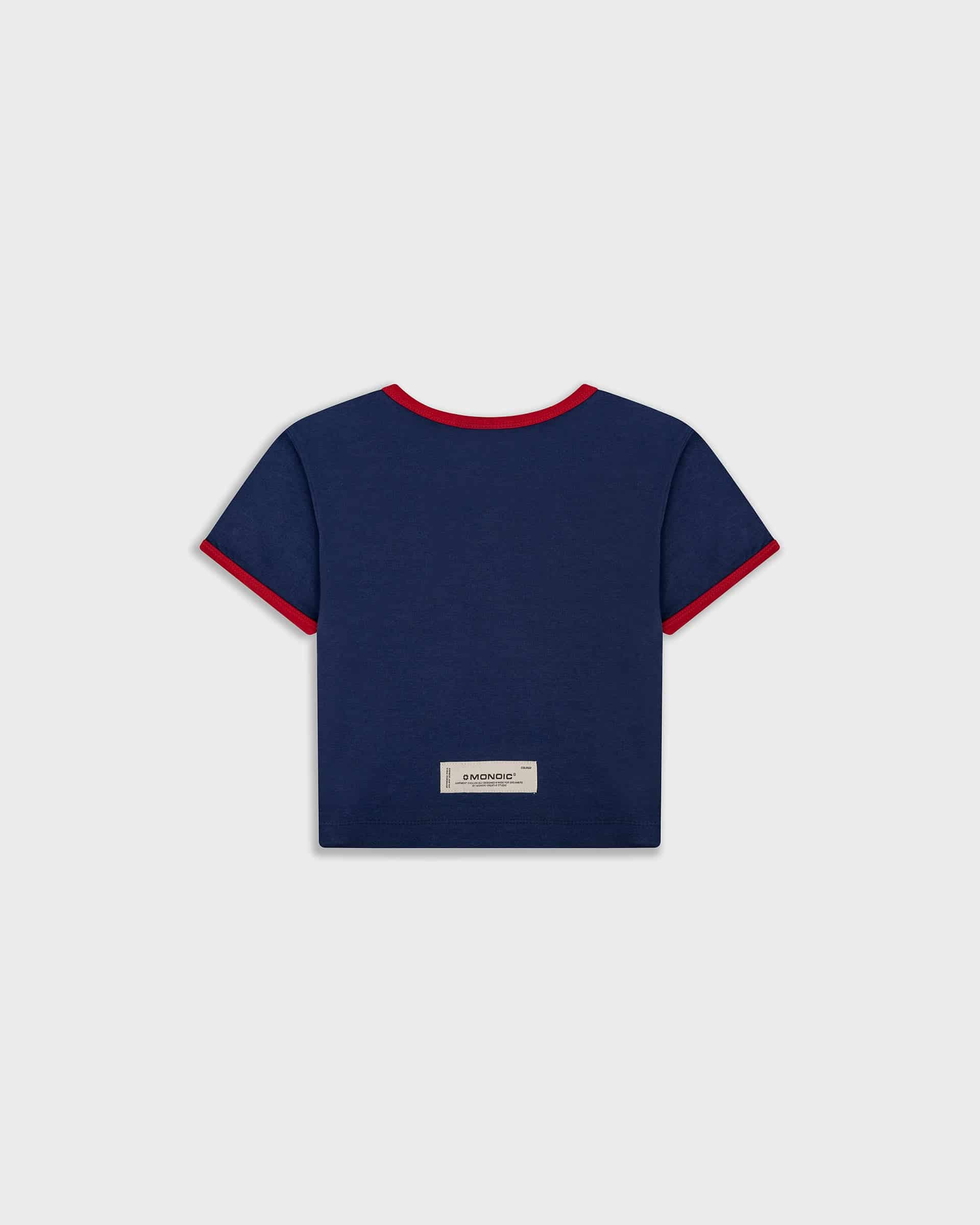 Crop Top Monoic Paris - Azul Navy y Rojo - miniatura 7