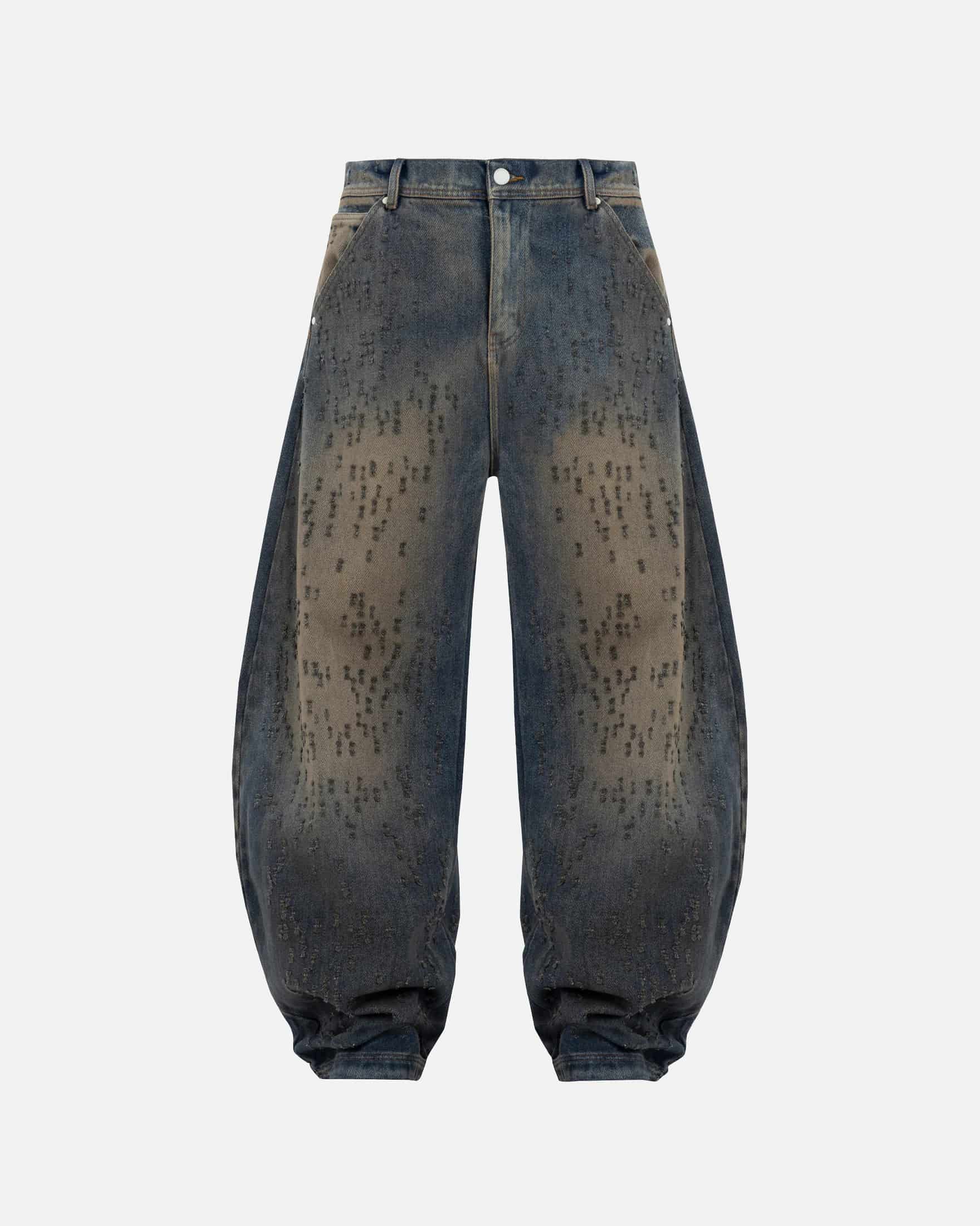 Agnus Dei U Ripped Barrel Jean Dirty Blue - miniatura 7