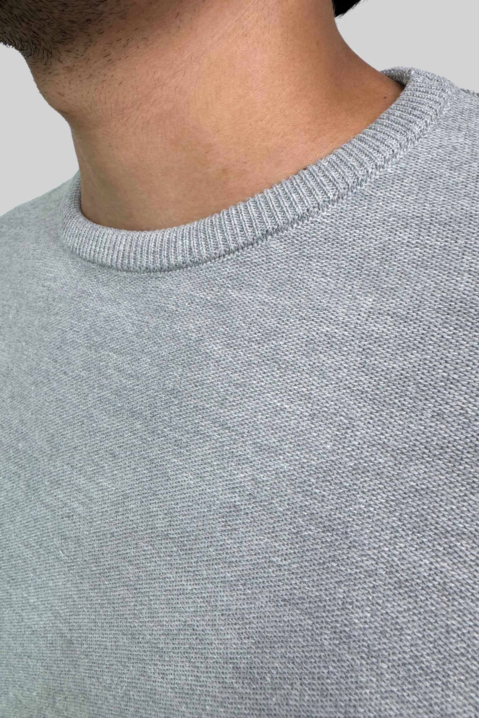 CREW NECK TEJIDA GRIS - miniatura 2