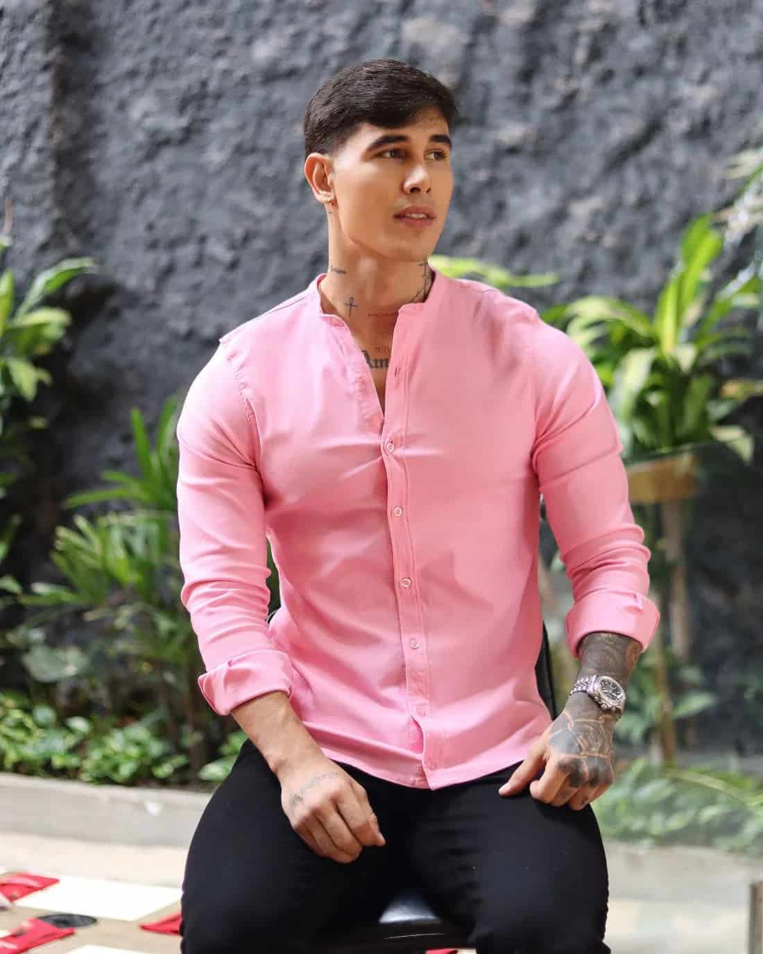 Camisa Oxford Rosa - miniatura 2