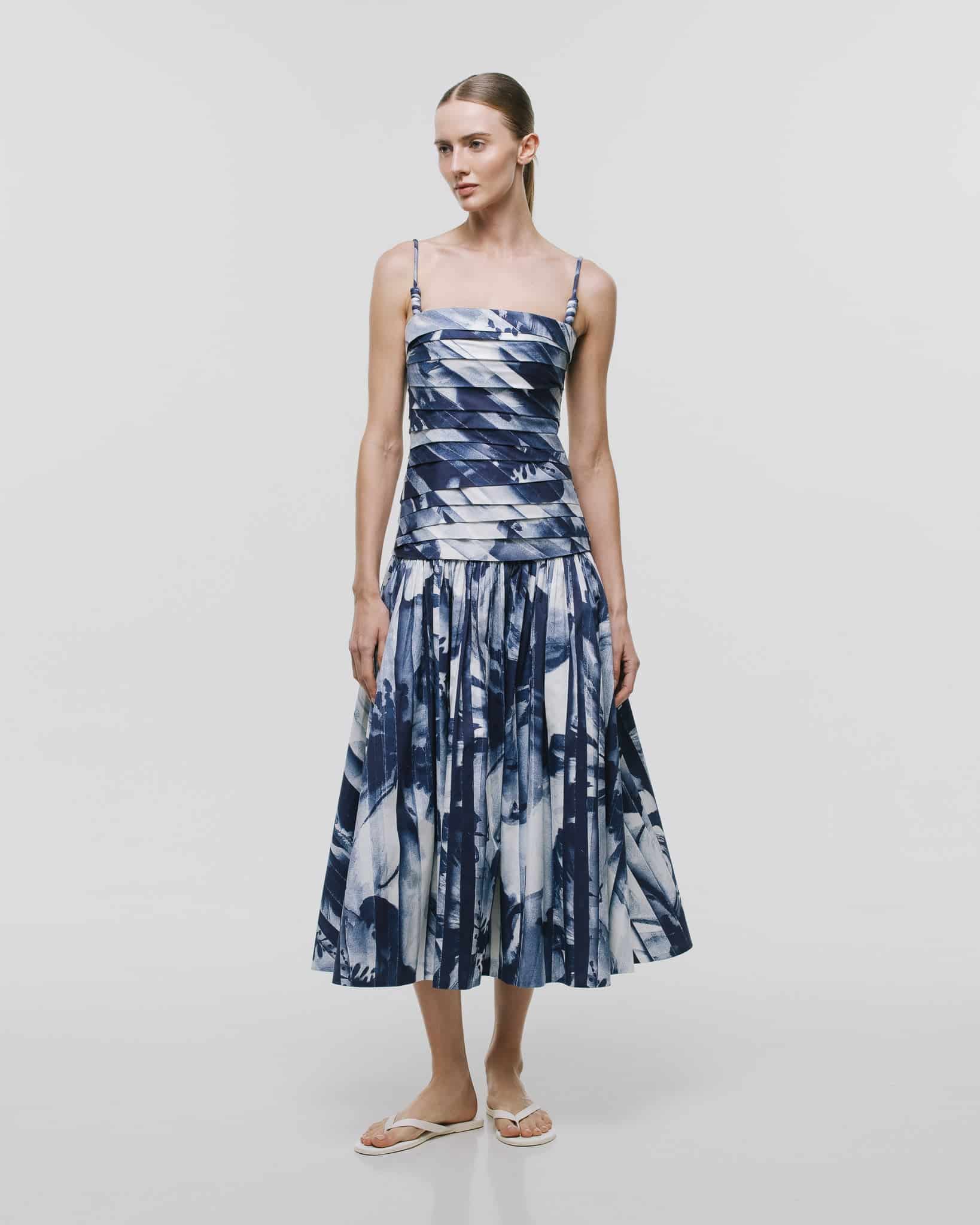 'TRAZOS' MIDI DRESS - miniatura 3