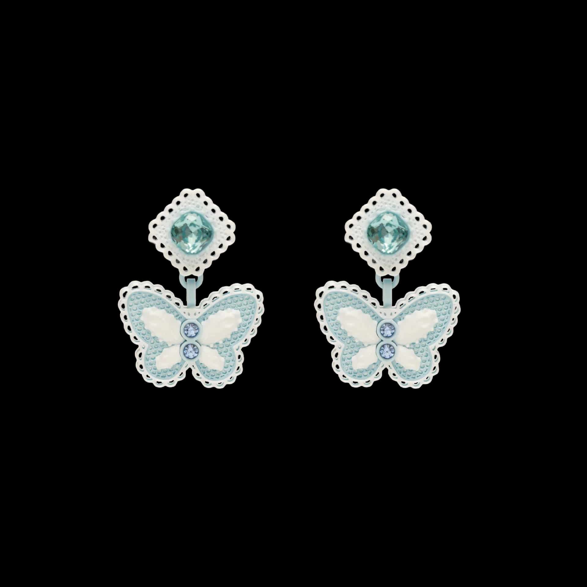 ARETES LACE MARIPOSA DOBLE - miniatura 2