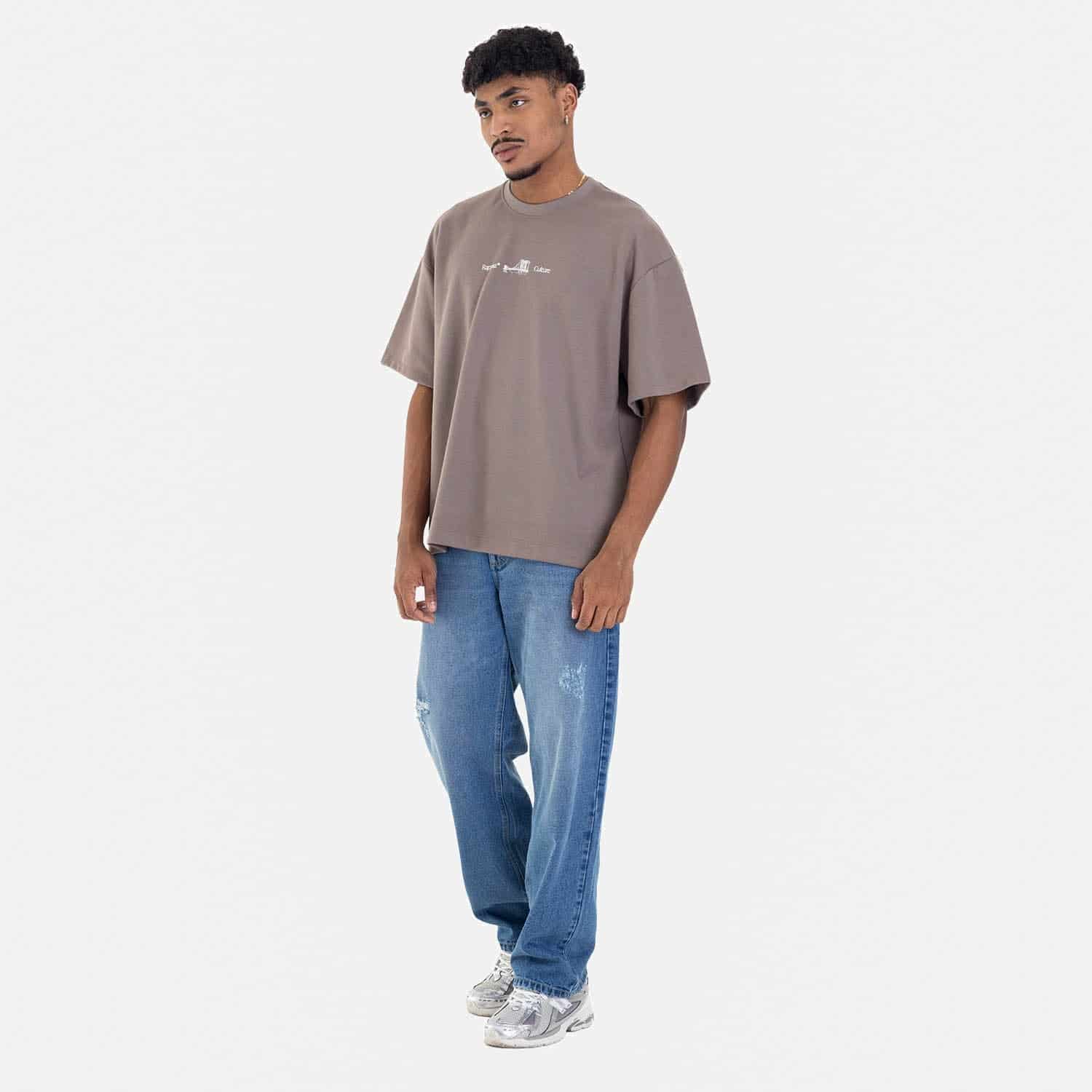 Clean Relaxed Fit Jeans Mid Blue - miniatura 1