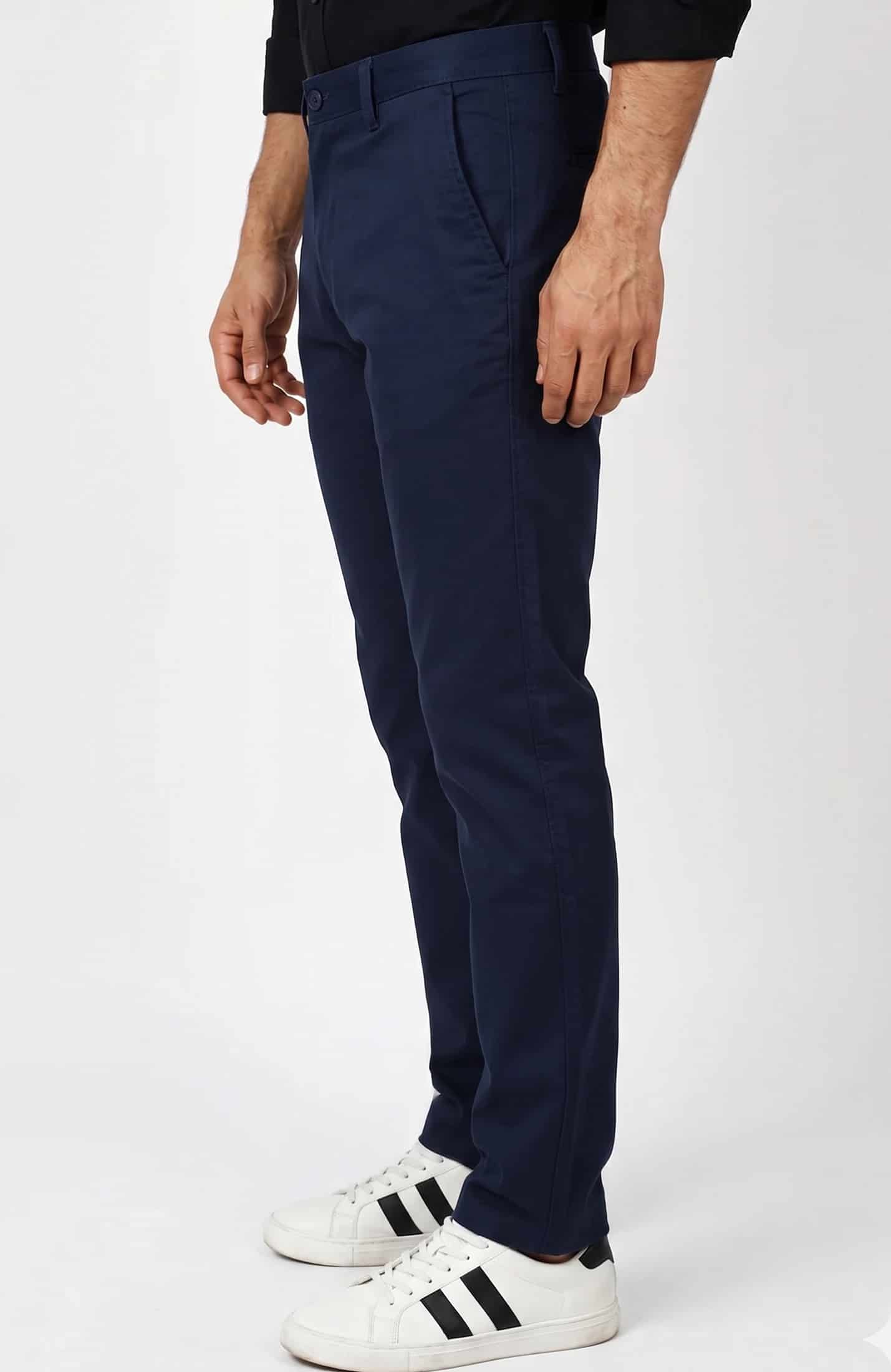 PANTALÓN DRILL AZUL OSCURO PARA HOMBRE - miniatura 2