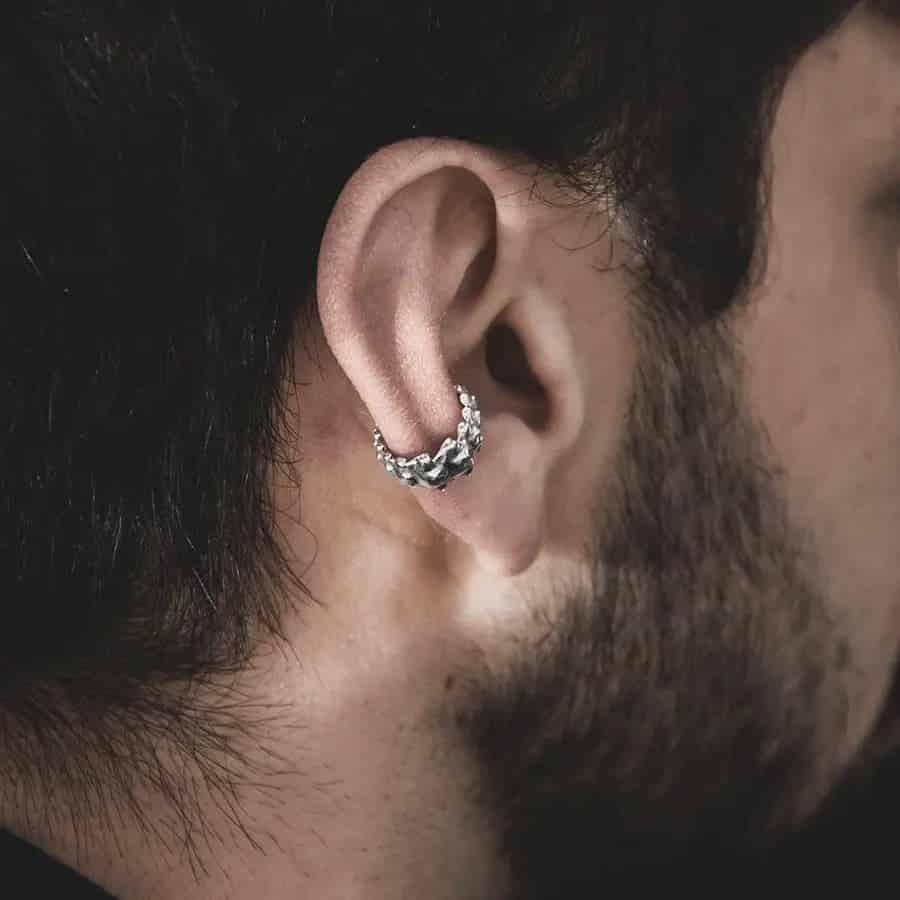 Earcuff Larva Coccinelido - miniatura 7