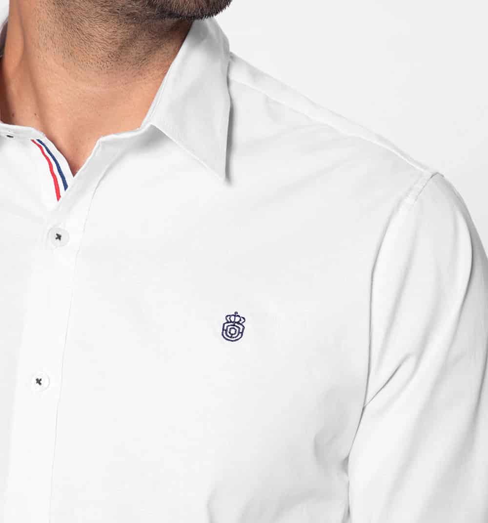 Camisa manga larga slim fit con cinta en - miniatura 11