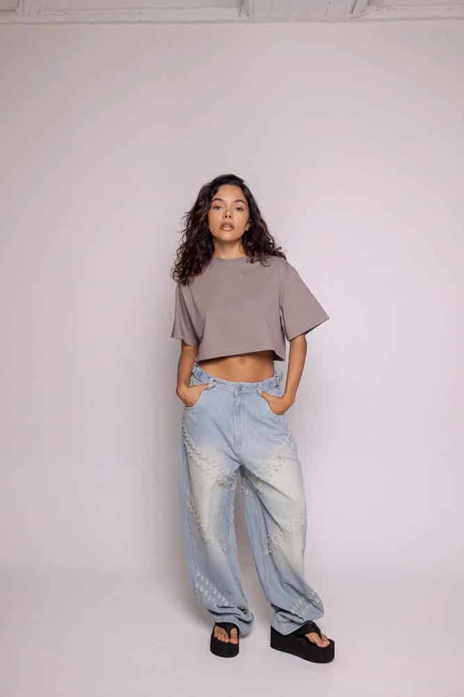 CropTop Basic Motion-Gris - miniatura 2