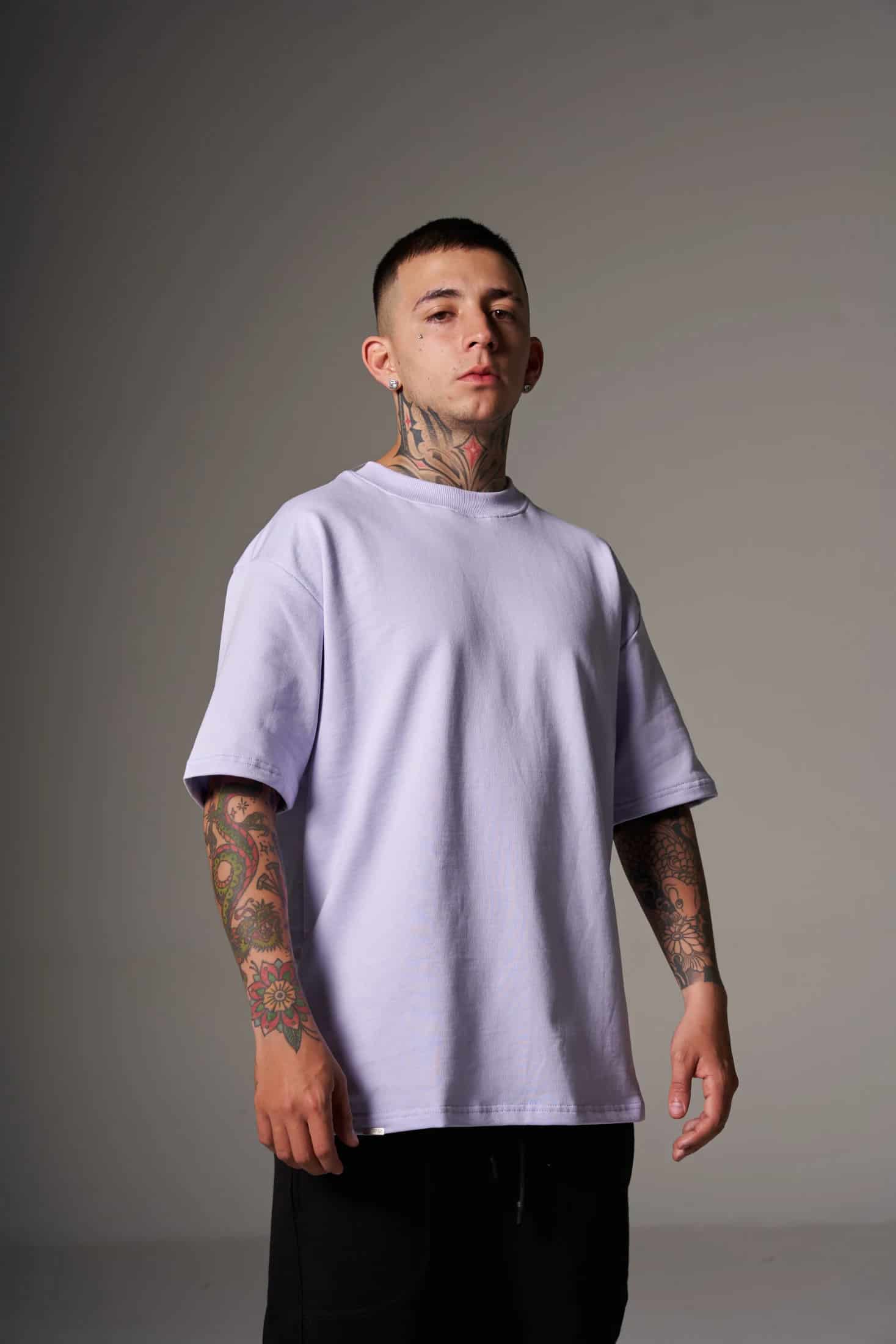 CAMISETA 300 GRAMOS 100% ALGODÓN LILA - miniatura 6