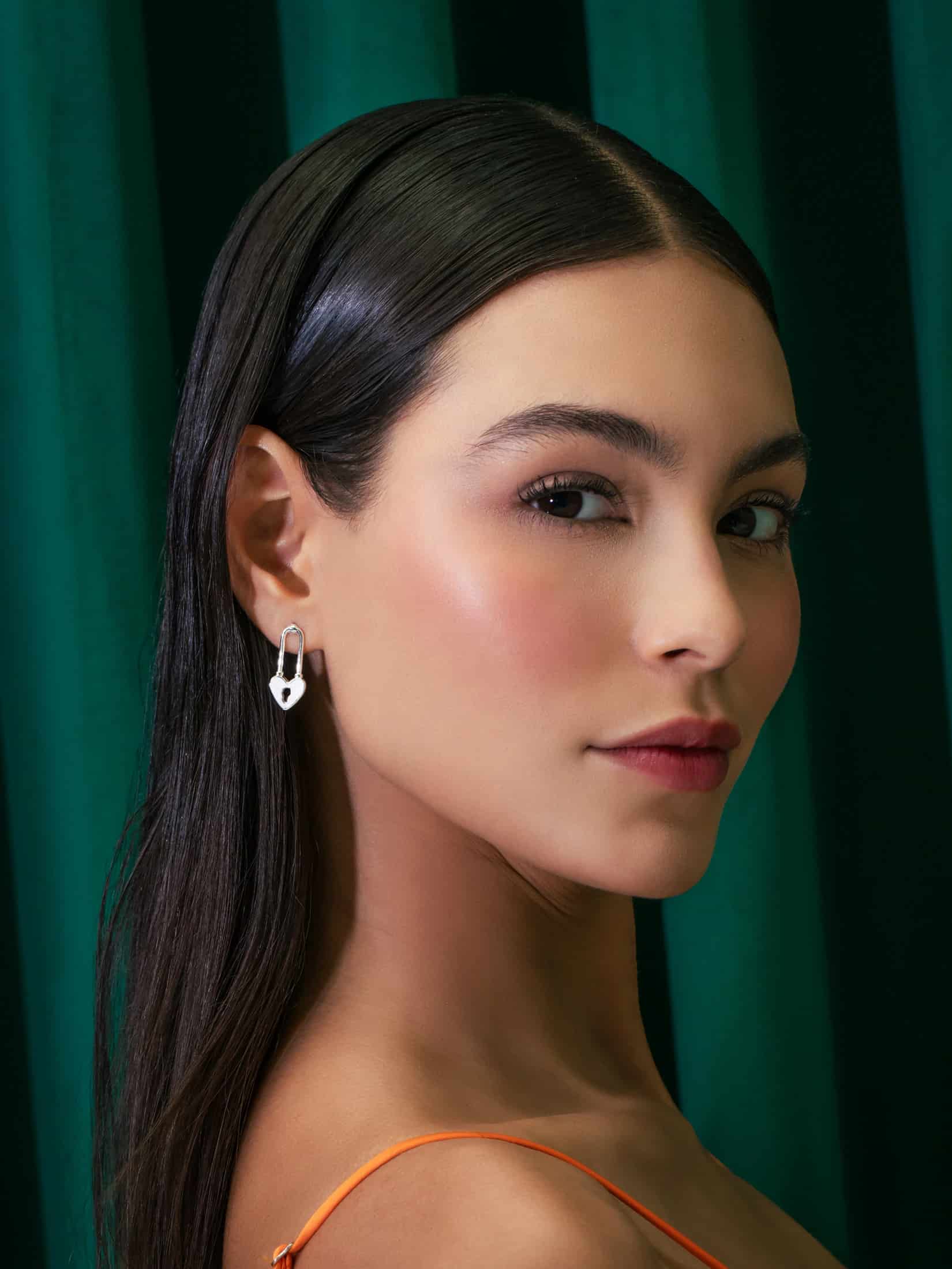 Aretes Candado Corazón - miniatura 4