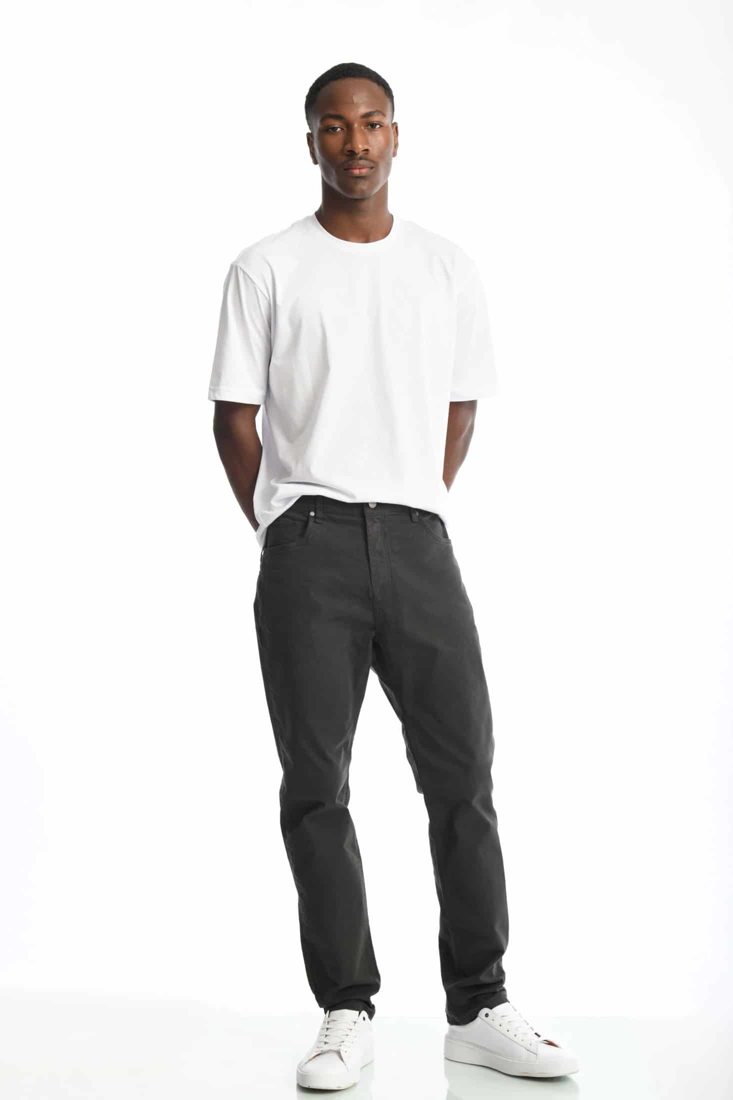 Pantalón Classic Dril 5 Bolsillos Gris Oscuro - miniatura 1