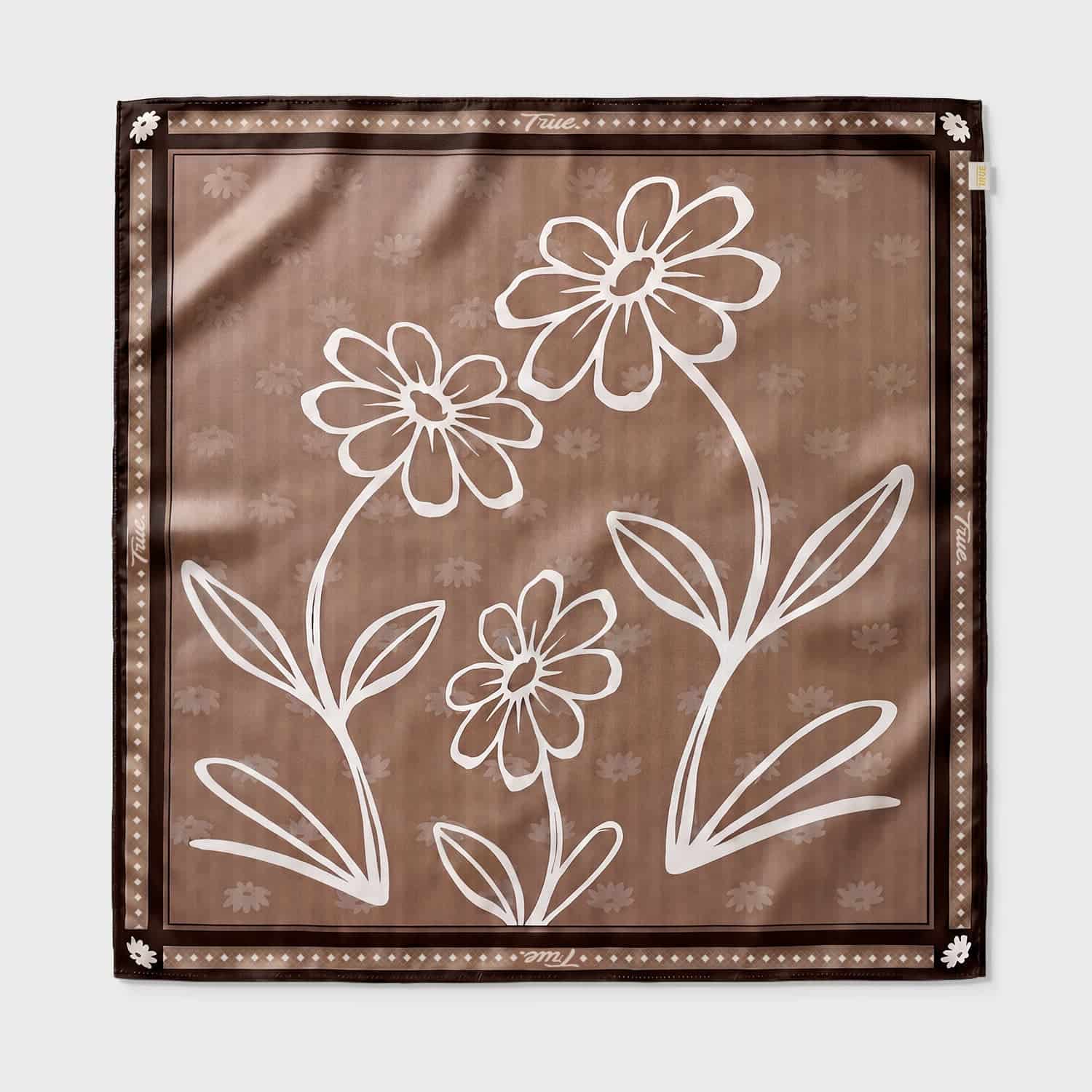 Flowers Bandana - Beige - miniatura 1
