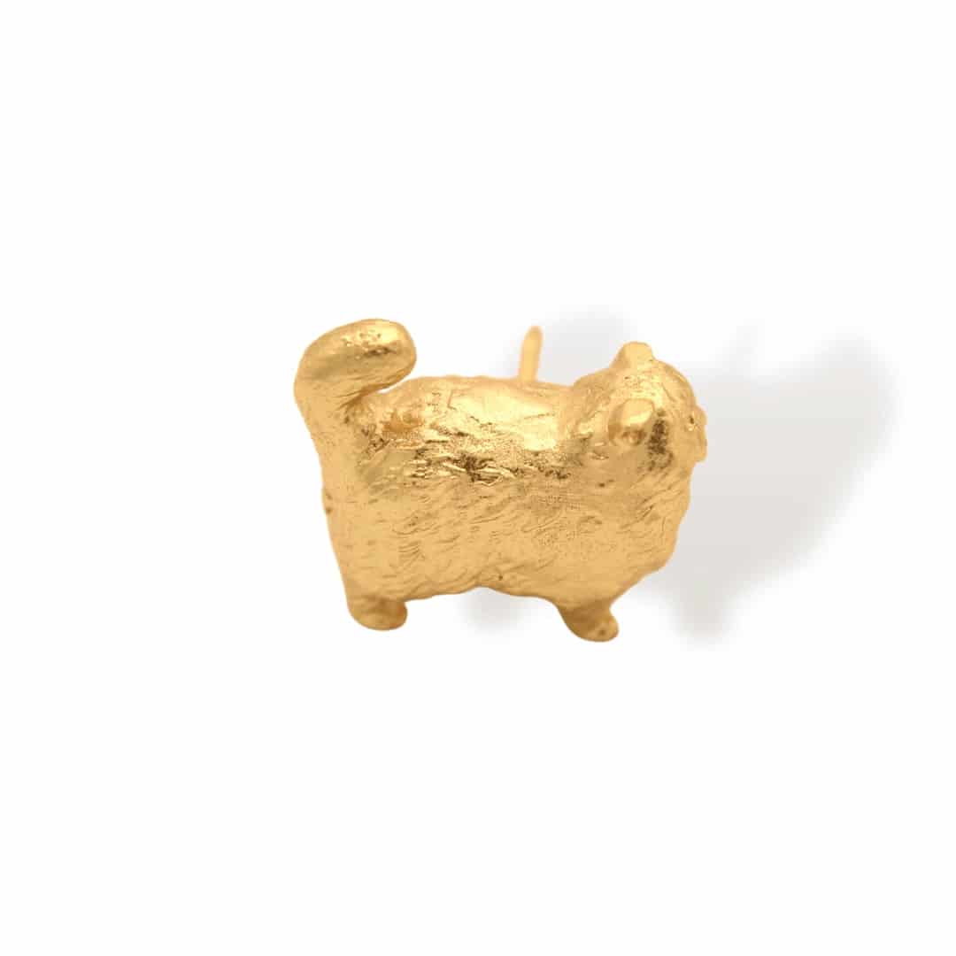 Pin de gato peludo cuerpo completo - miniatura 1