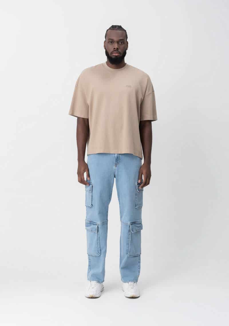 Fundamentals brown box fit t-shirt - miniatura 4