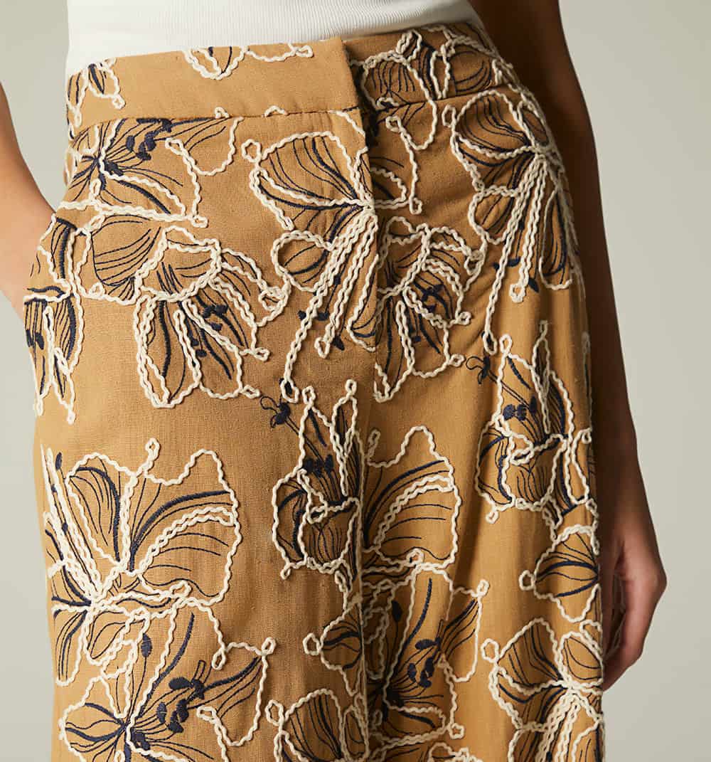 Pantalon culotte tiro alto - miniatura 3