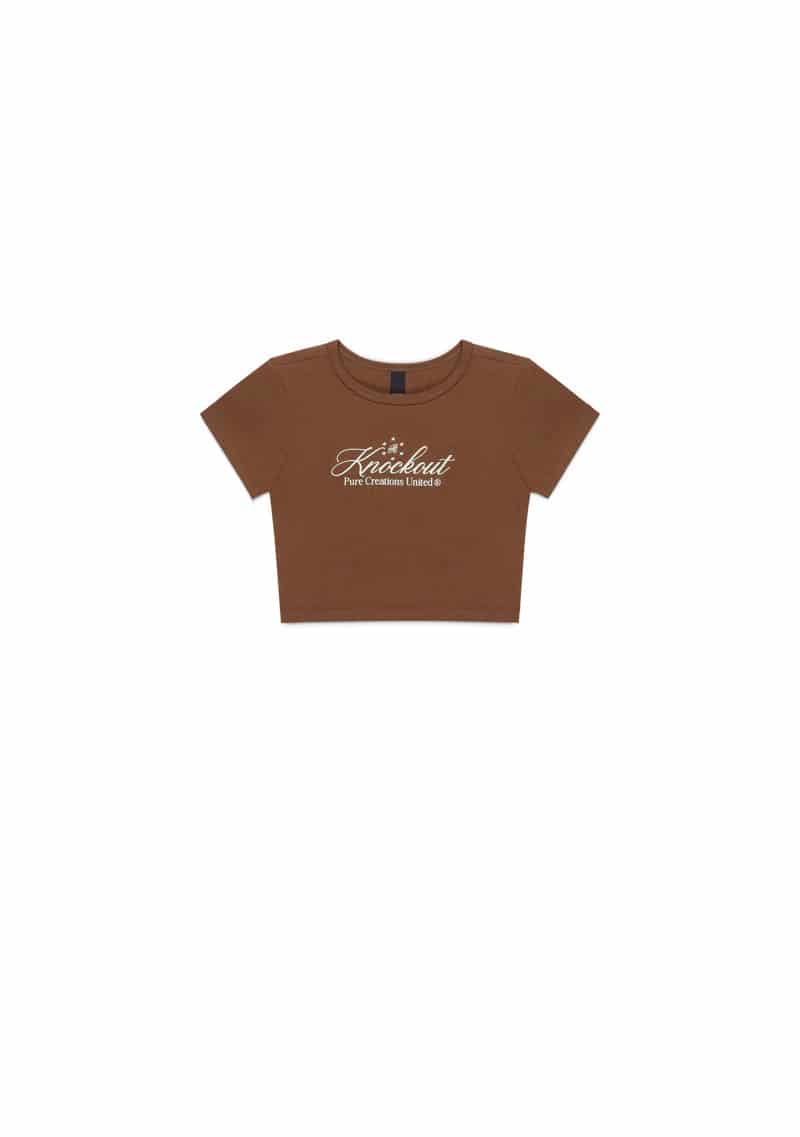 Knockout brown baby tee - miniatura 1