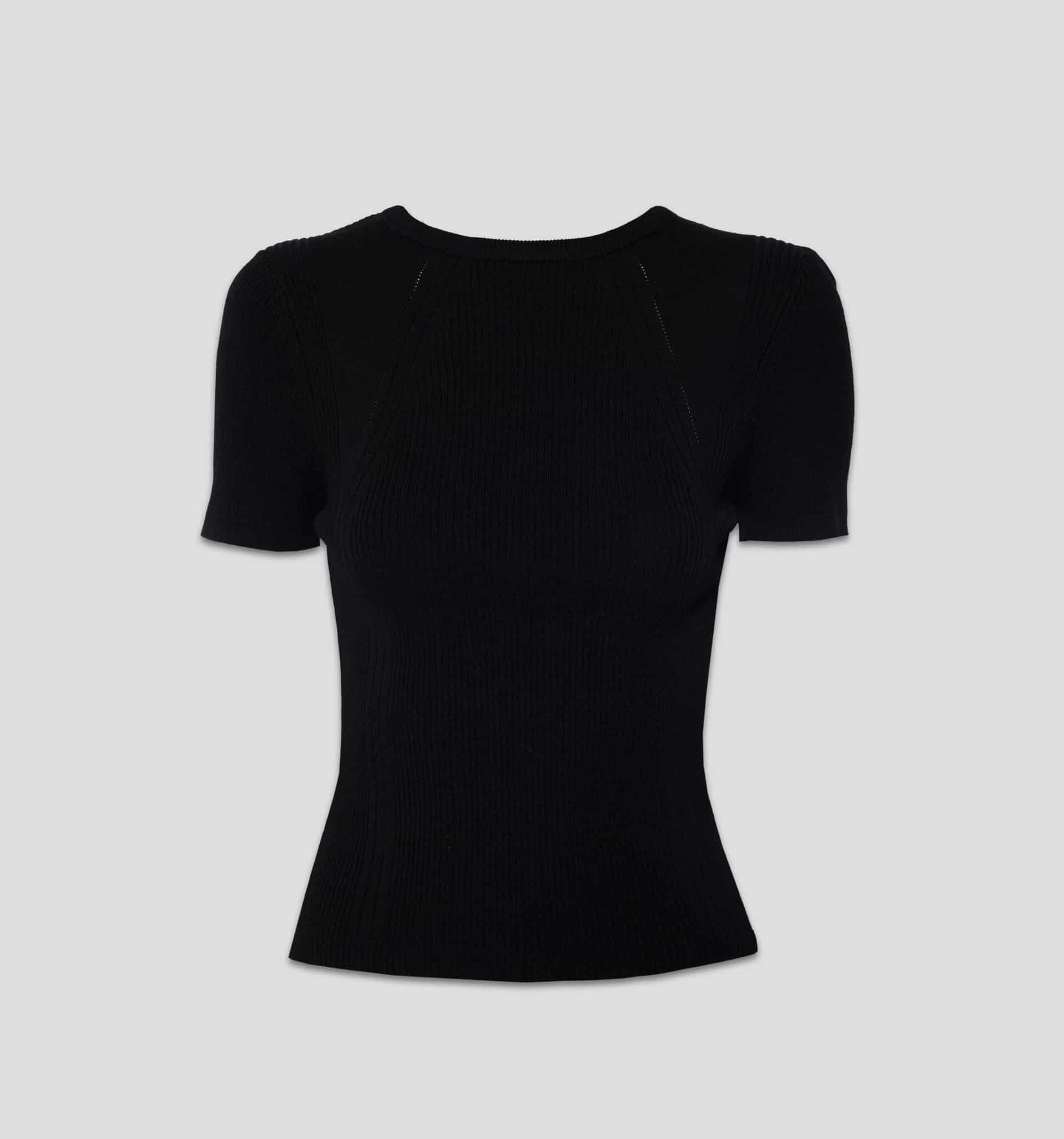 Blusa manga corta tejida - miniatura 5