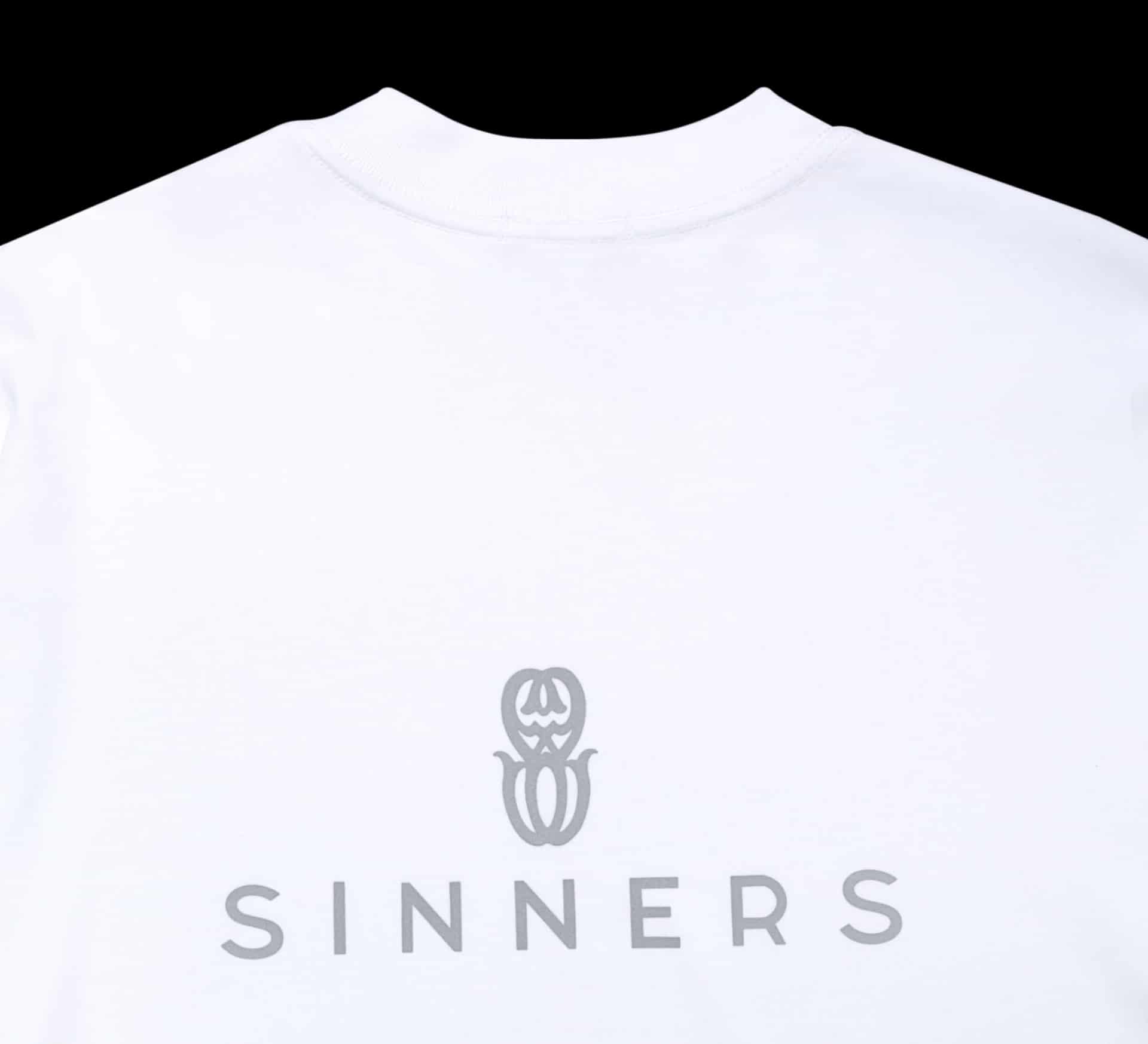 RHINESTONE LOGO WHITE T-SHIRT - miniatura 3