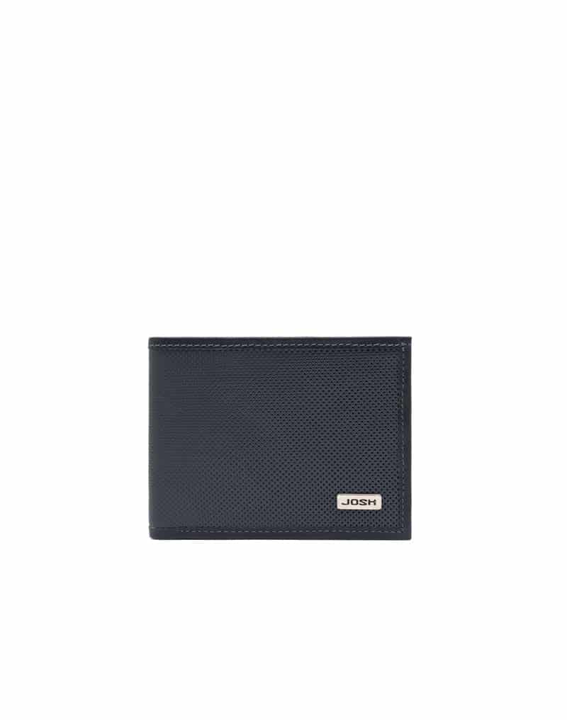 Billetera en cuero para hombre en negro REF THJ100 - miniatura 2