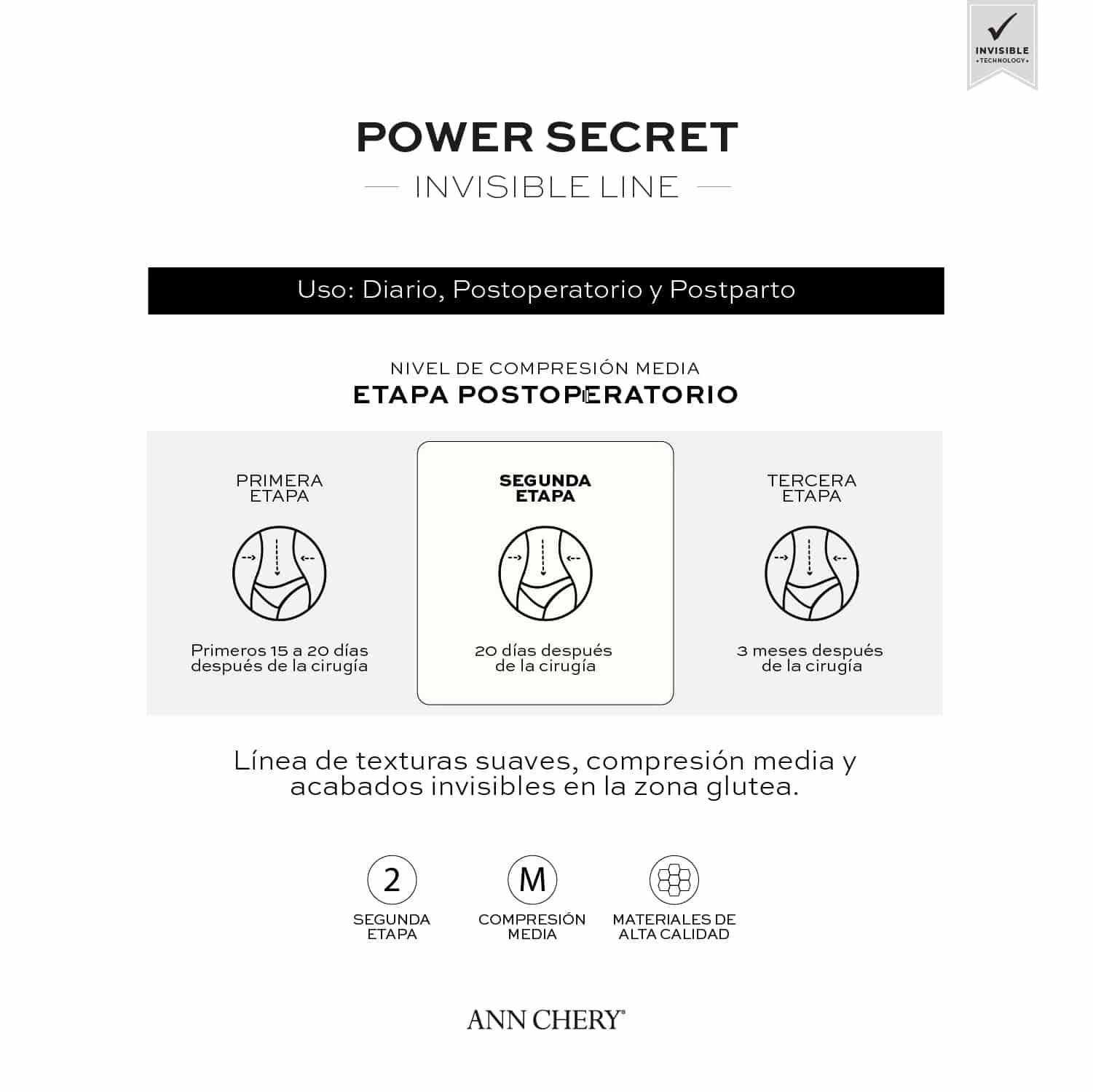 Short Levanta Cola Power Secret Mujer - miniatura 4