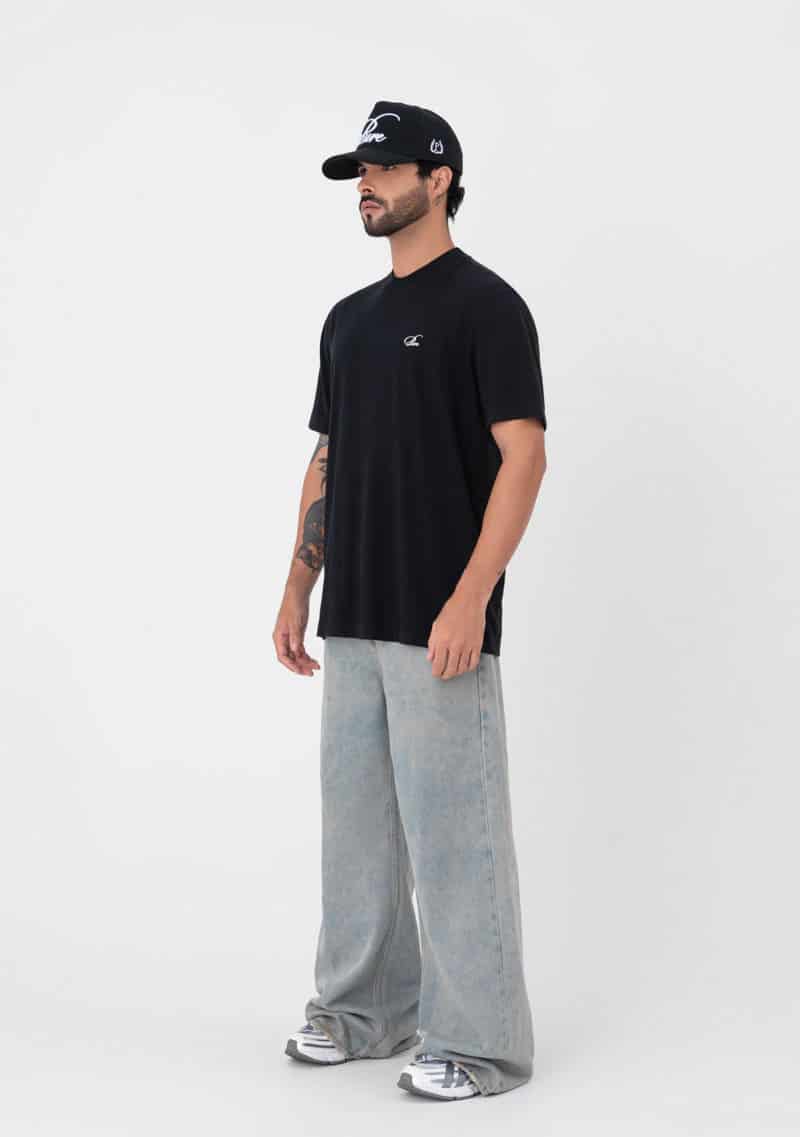 Atelier regular black t-shirt - miniatura 8