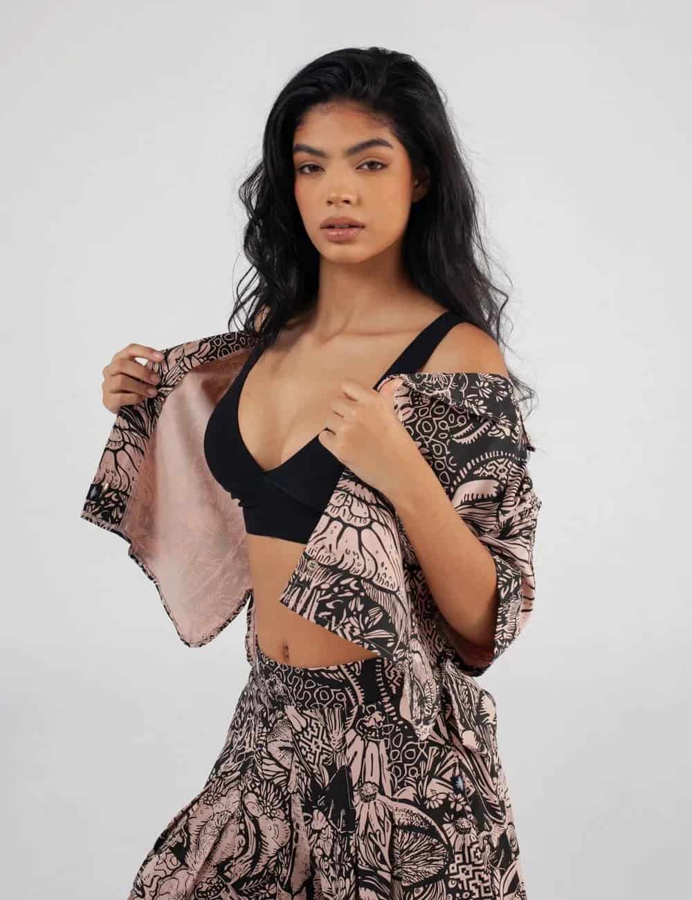 Camisa Cuello Sport manga corta Set Landsky coral Mujer - miniatura 4