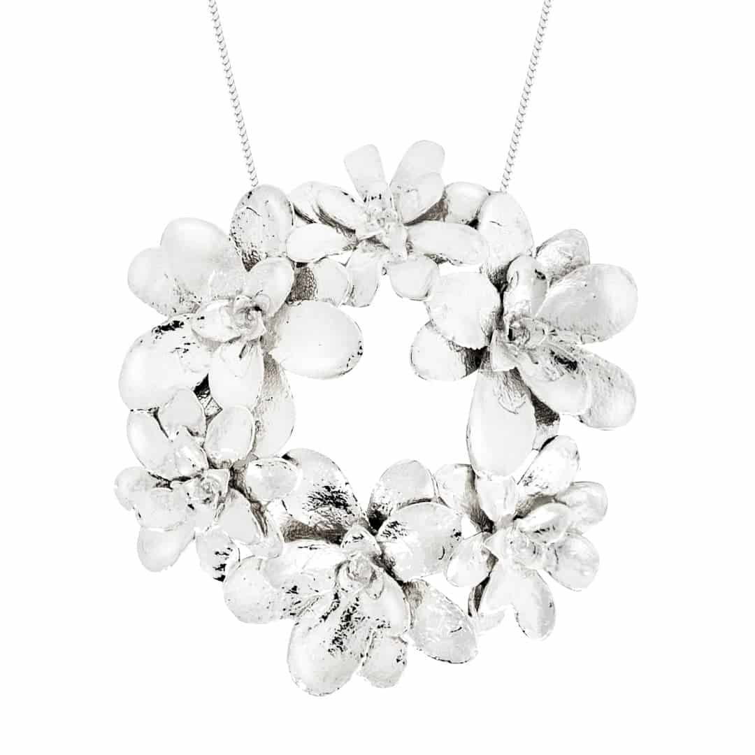 Collar miniterrario Angie en plata - miniatura 1